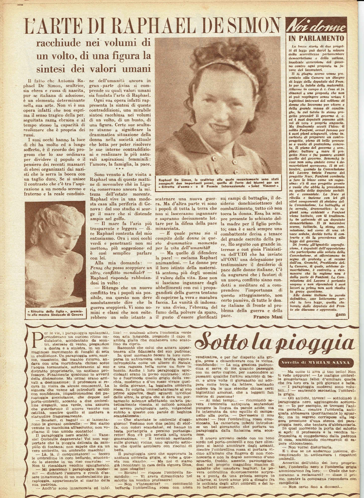 Foto: Noi Donne a 16 pagine per la prima volta/ La piaga dell'analfabetismo in Italia