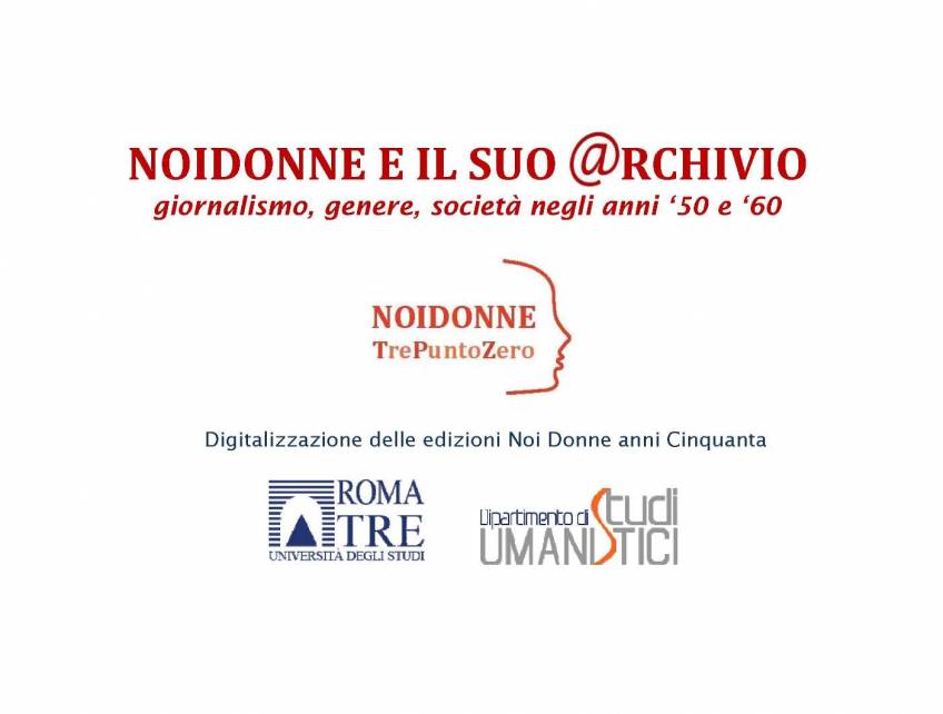 Foto: L'Archivio di NOIDONNE tra tecnologie e nuovi campi di ricerca