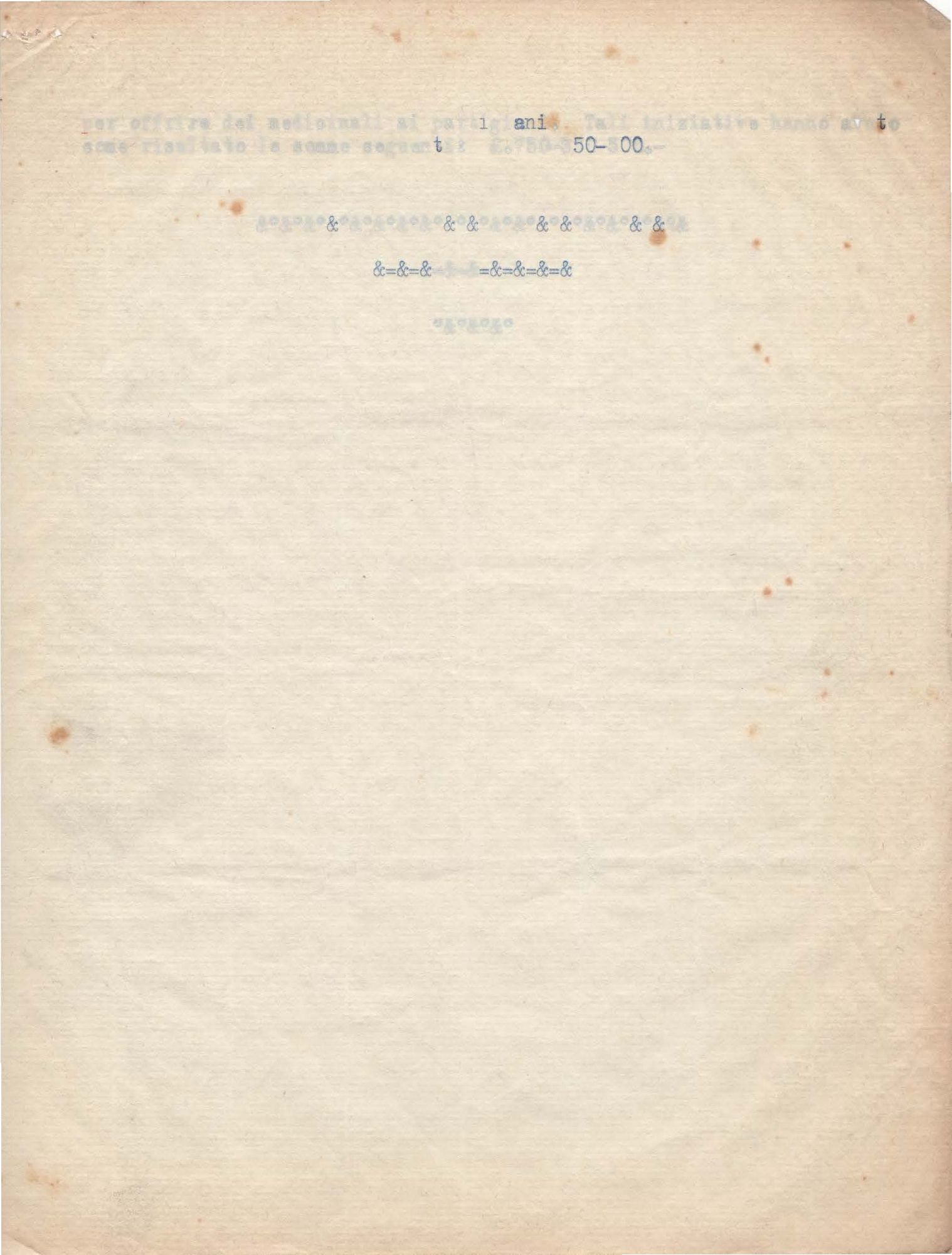 Foto: Numeri clandestini 1944 1945, raccolta