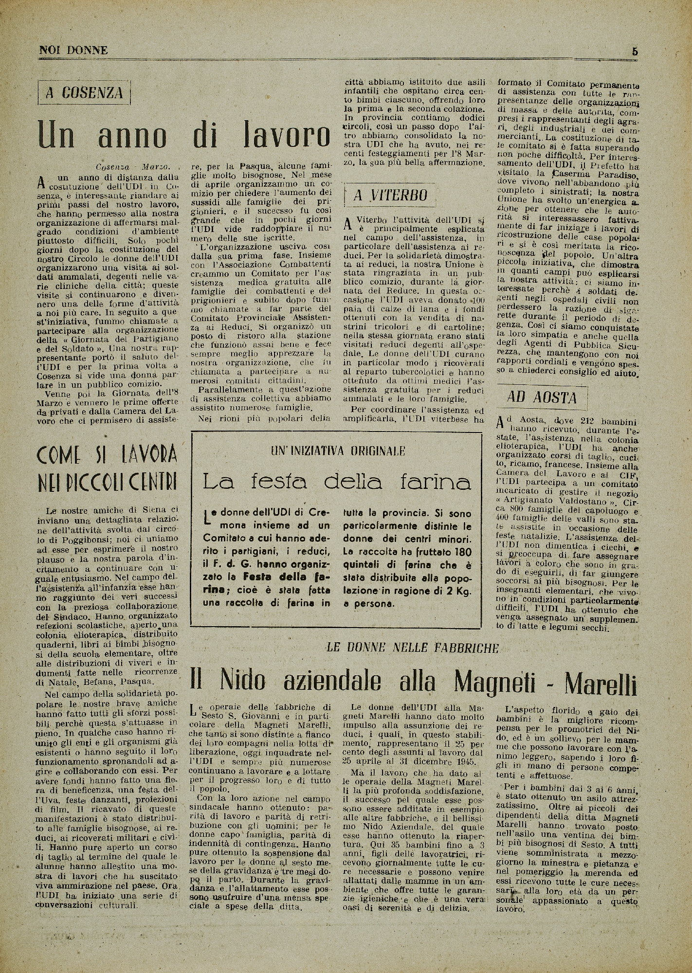 Foto: Un piano di lavoro per la ricostruzione dell’Italia dopo la guerra: lavoro, diritti, educazione.