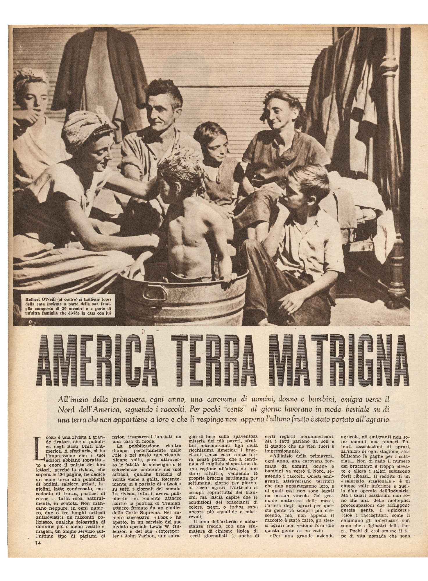 Foto: Le operaie delle fabbriche Reggiane/Aspetti della stampa femminile (2)/America, terra matrigna 