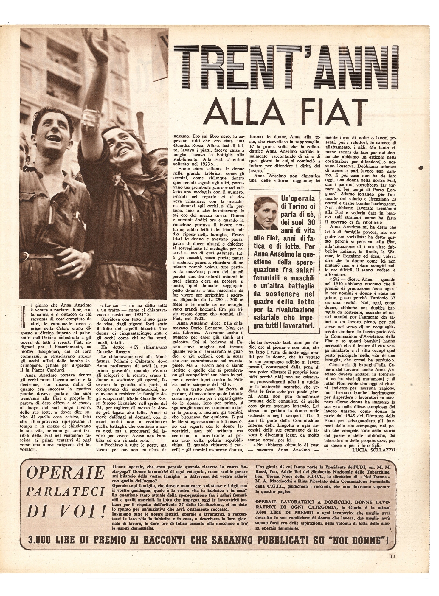 Foto: Parliamo dei giornali per i ragazzi/Luisa Balboni Gallotti: sindaca di Ferrara/30 anni alla FIAT