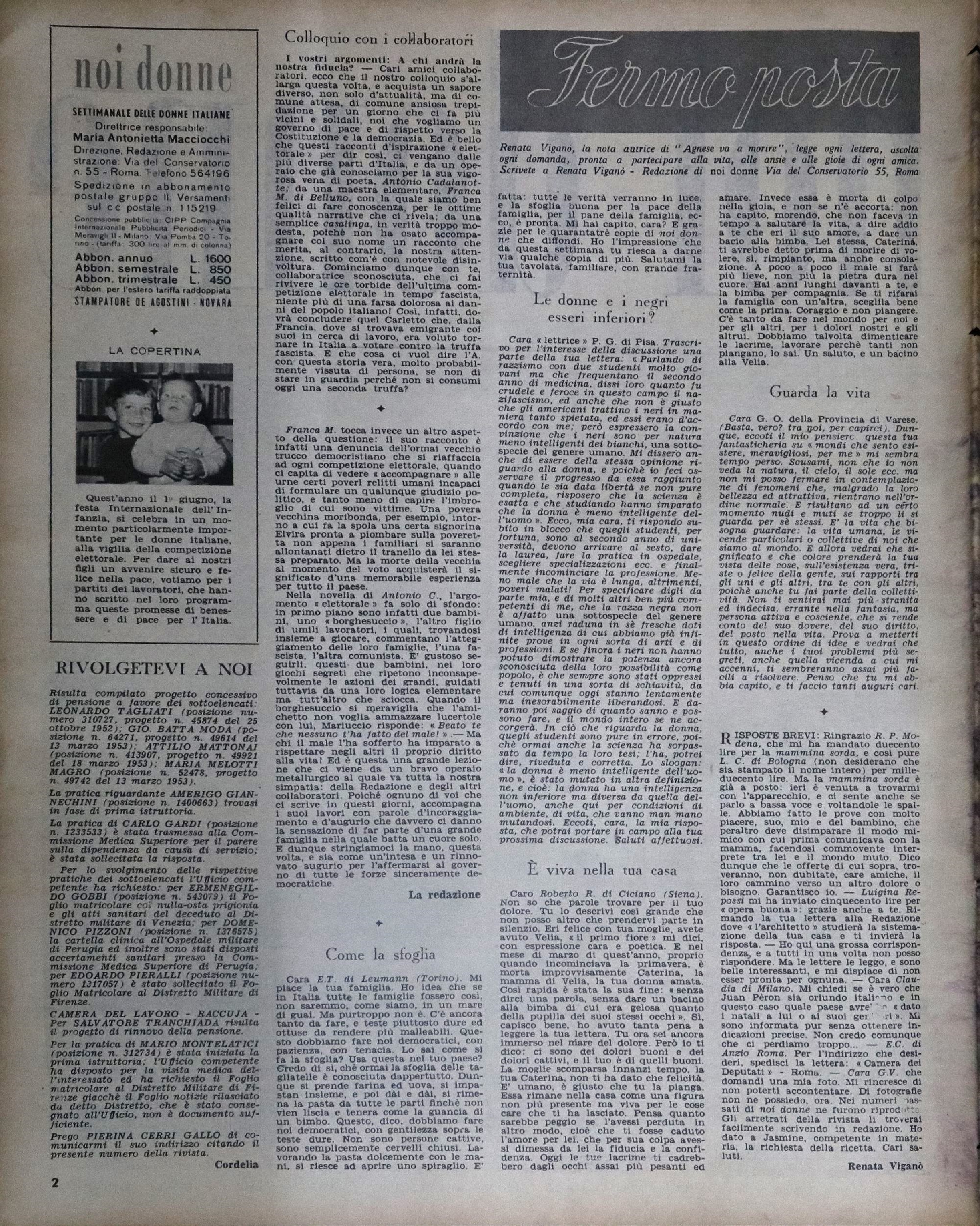 Foto: Noi Donne VIII n. 22