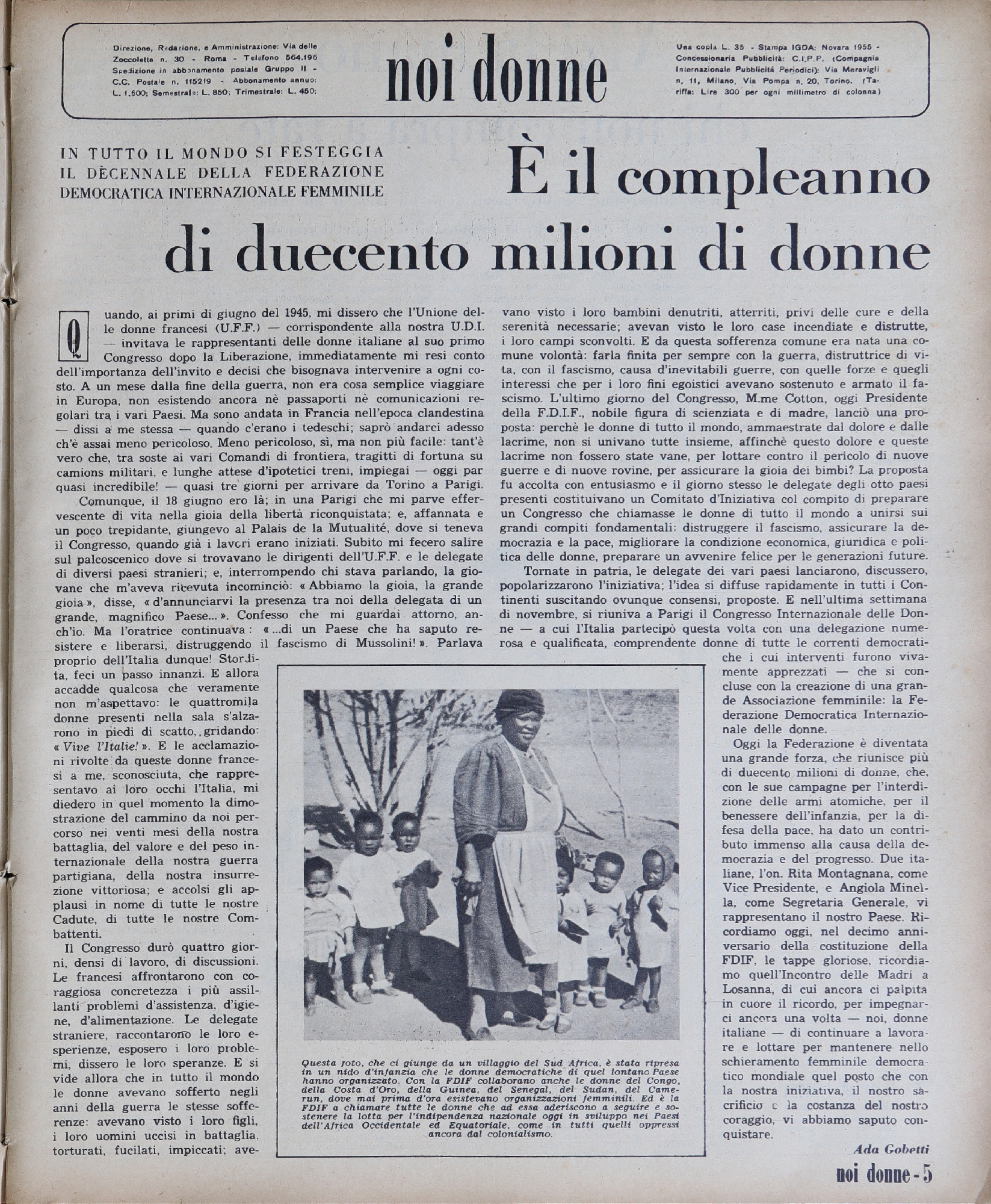 Foto: Noi Donne X n. 50