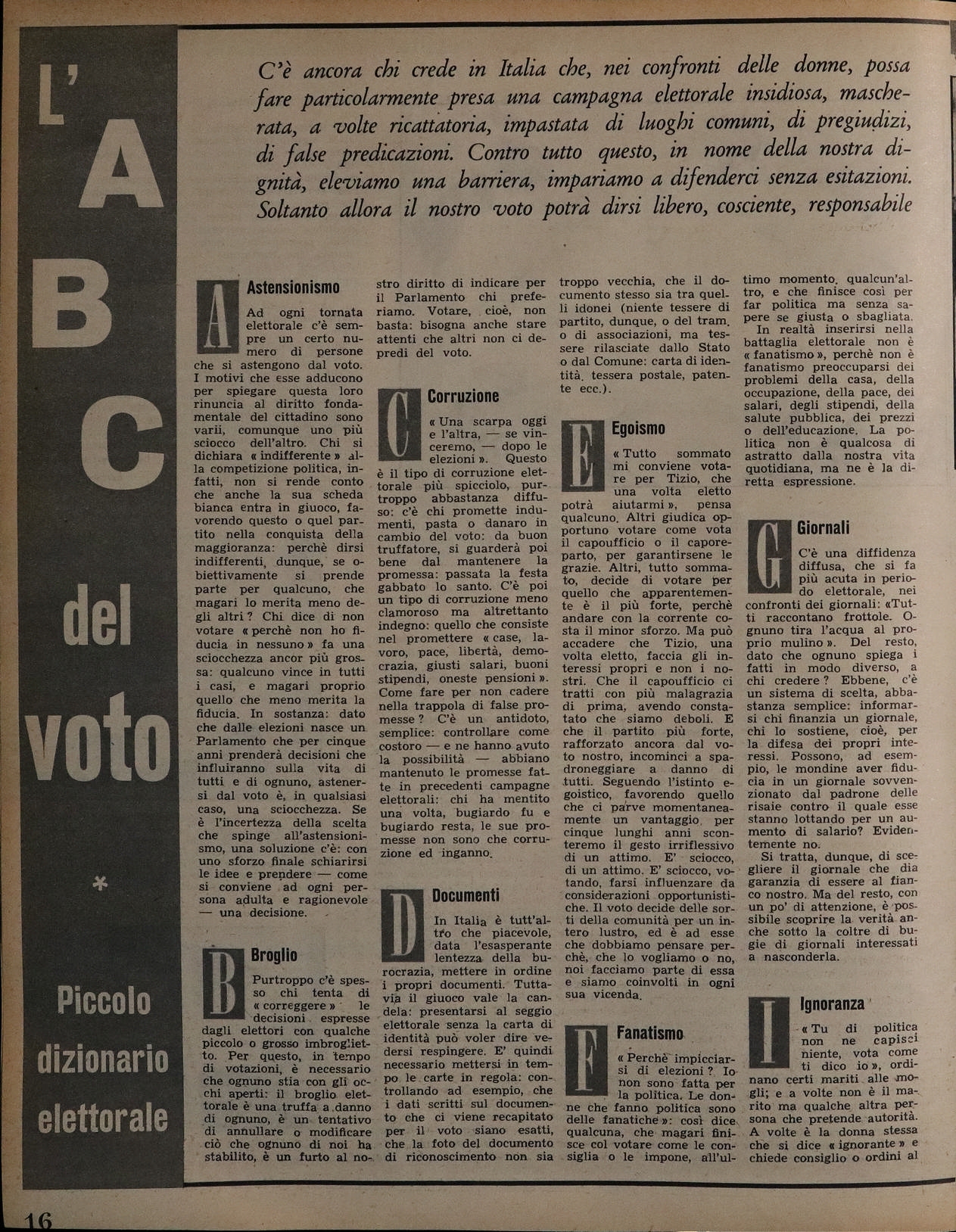 Foto: Noi Donne XIII n. 16