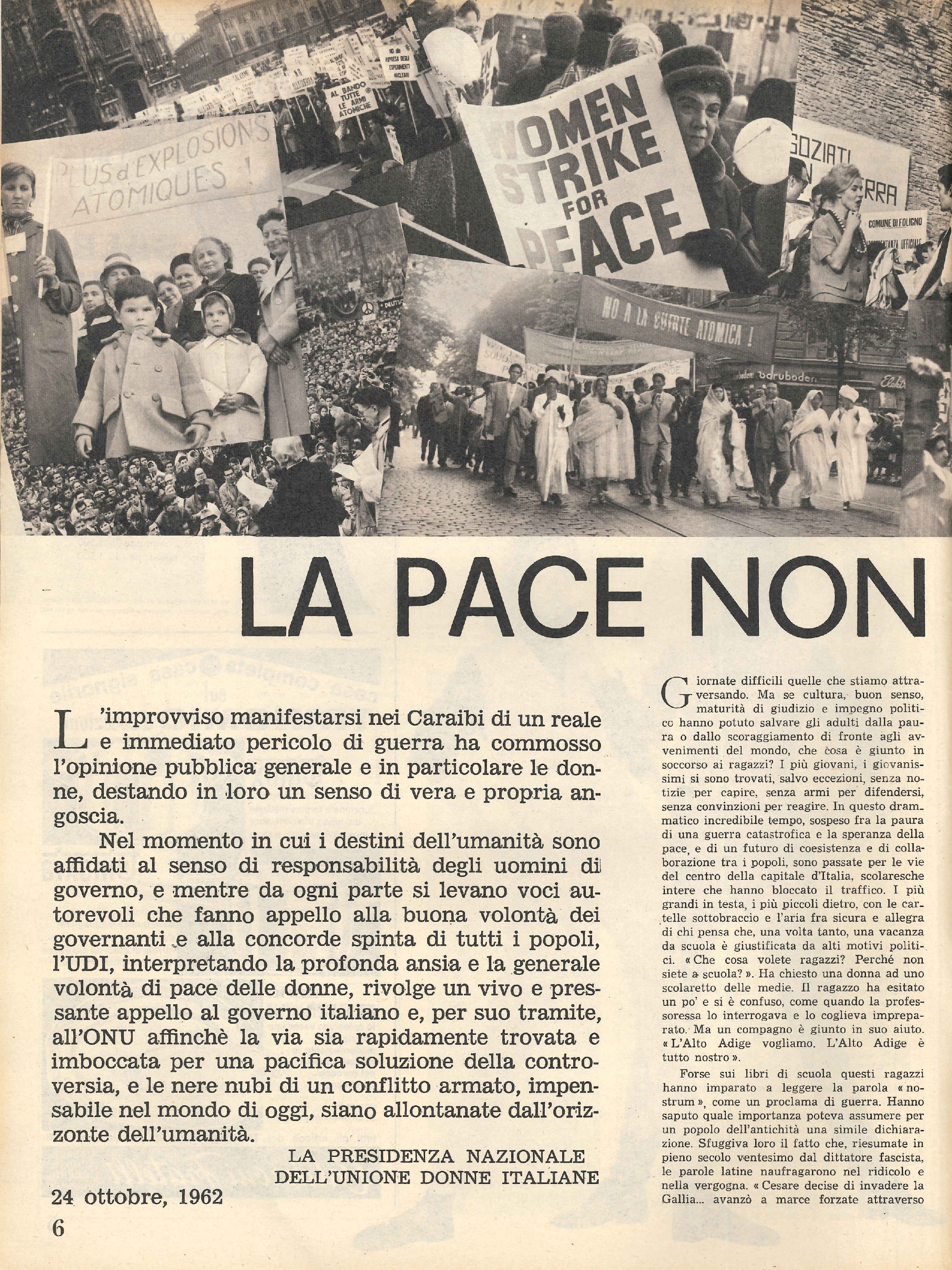 Foto: La pace non può attendere...