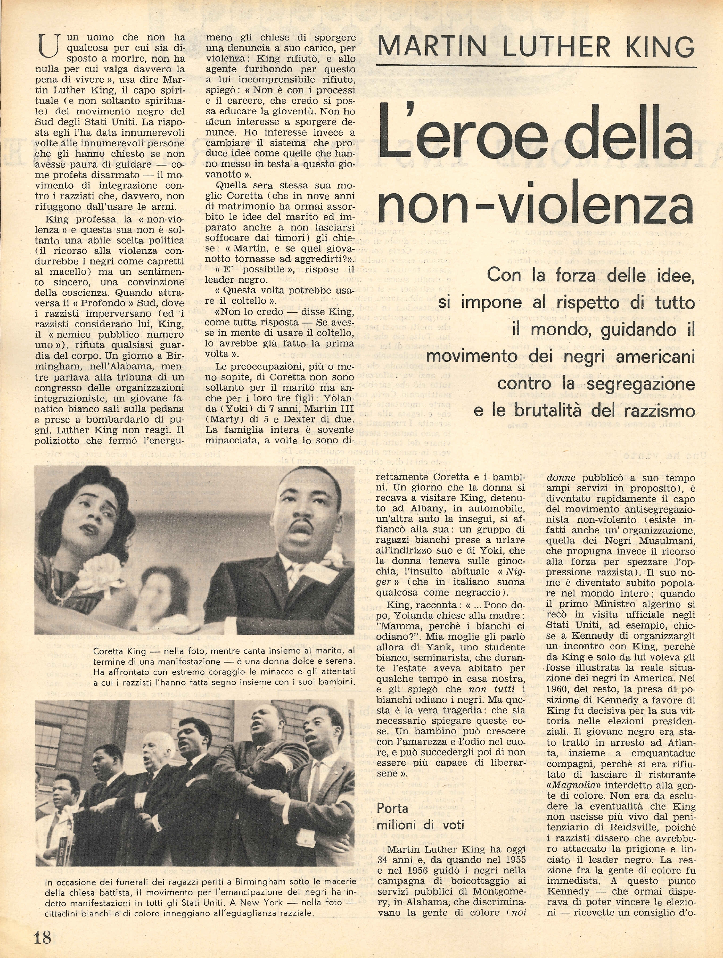 Foto: L'eroe della non violenza...