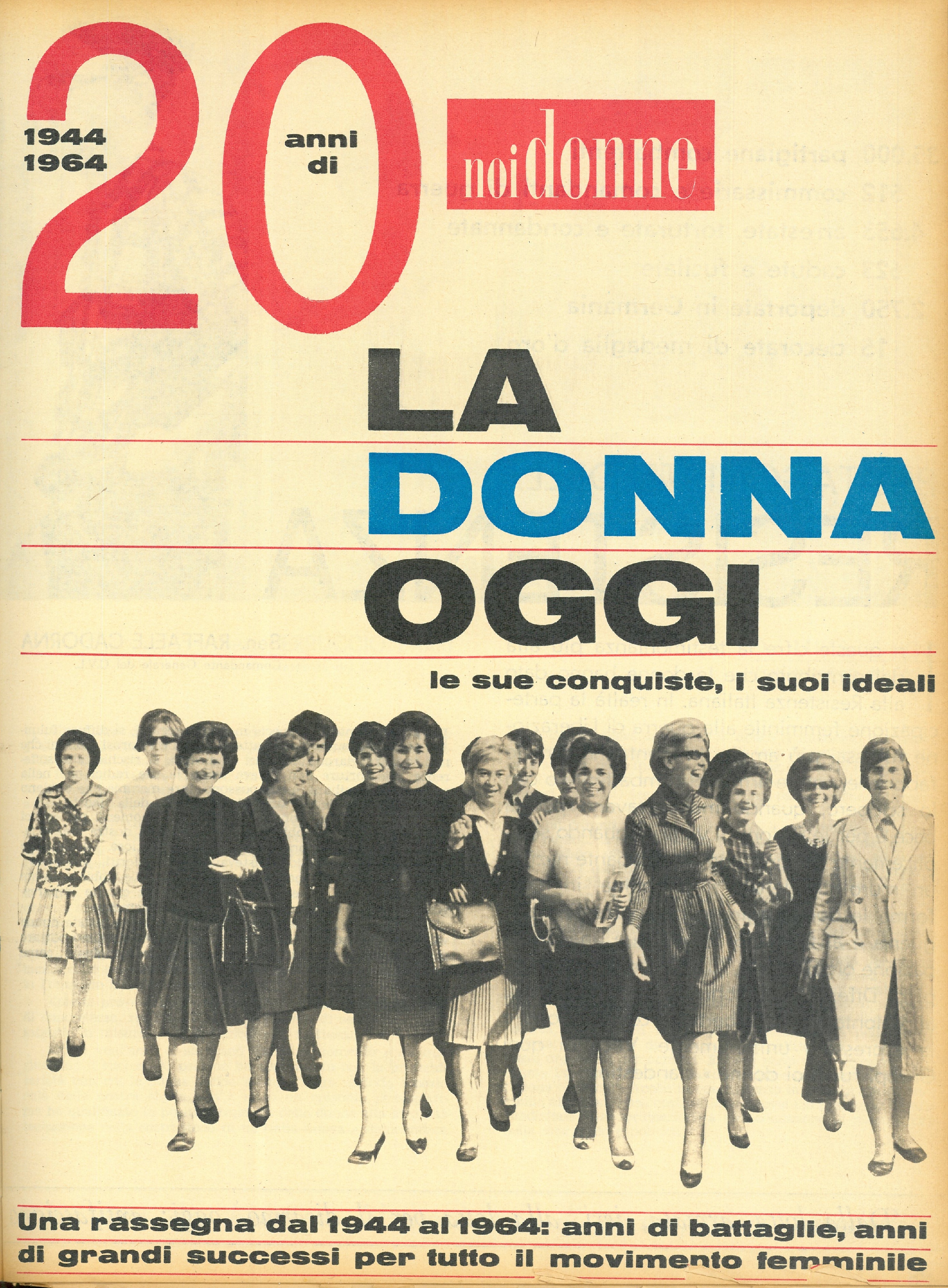 Foto: 20 anni di NoiDonne 1944 - 1964