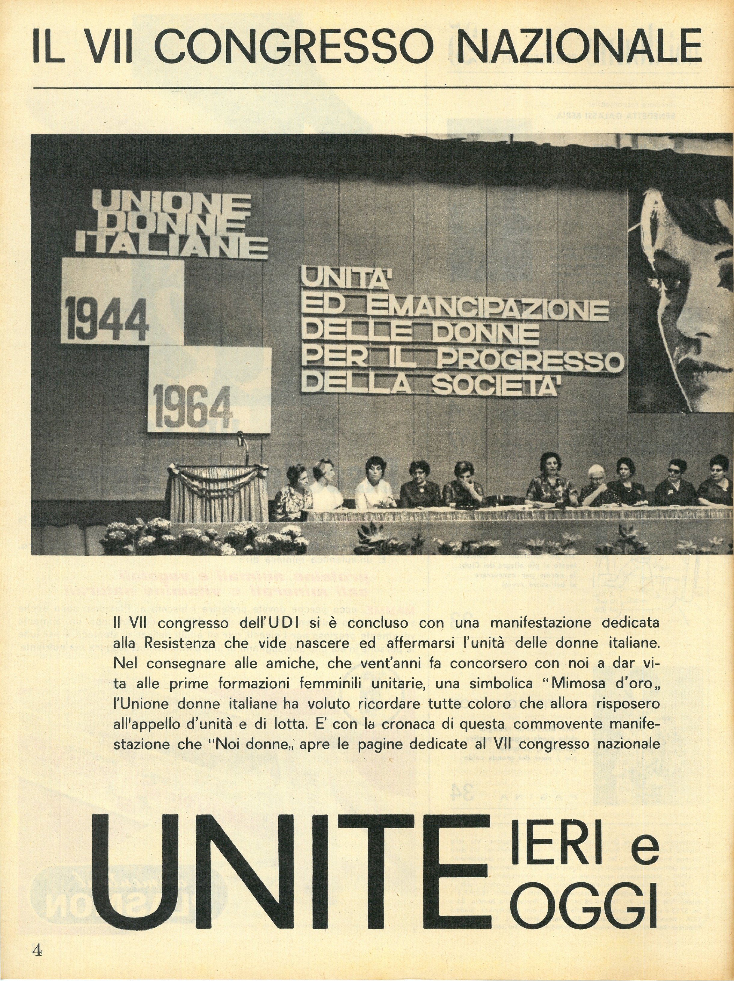 Foto: Settimo congresso UDI