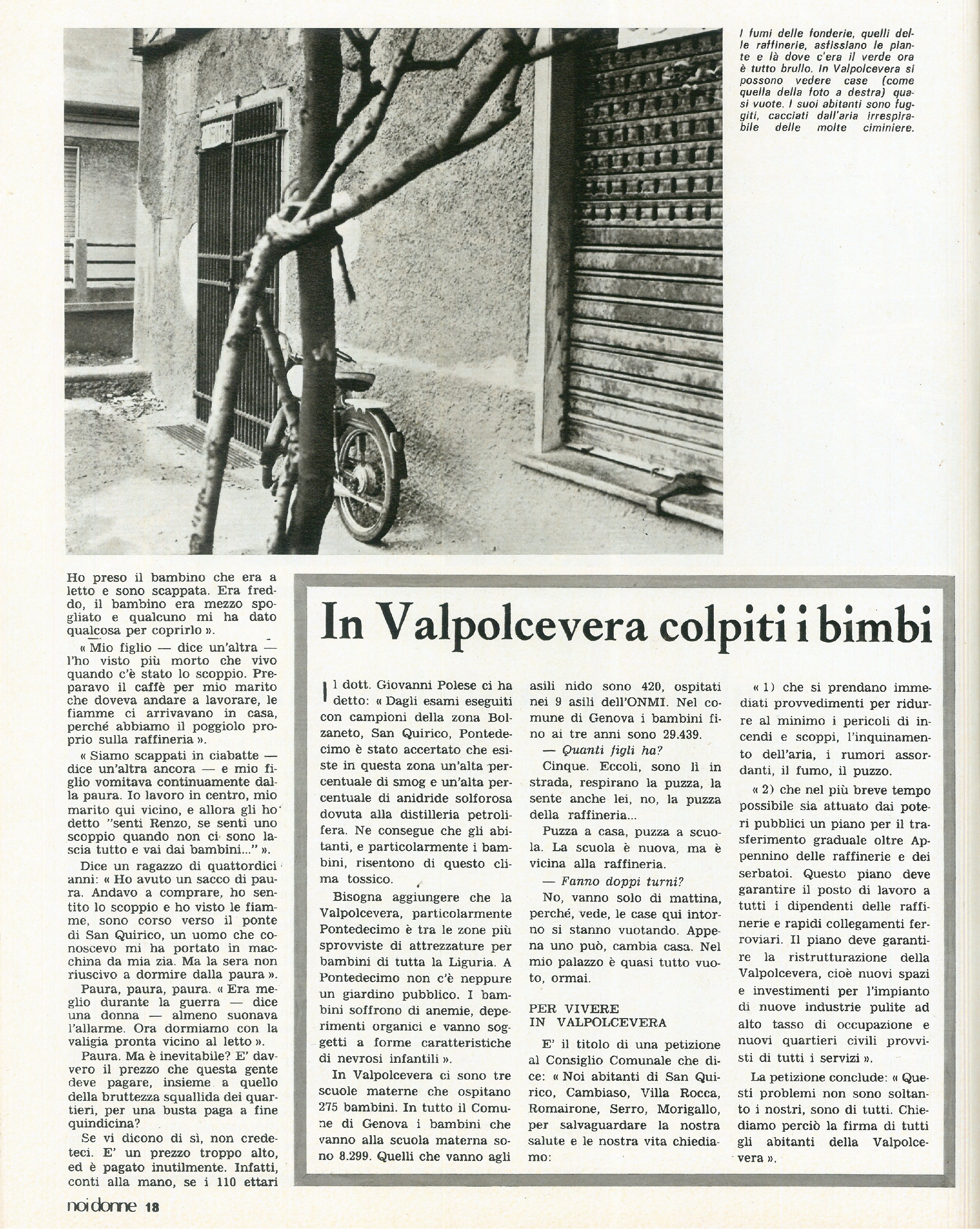 Foto: L'Africa di Miriam Makeba; Genova e la Valpolcevera; L'OMNI non serve più; la ricerca e i tumori