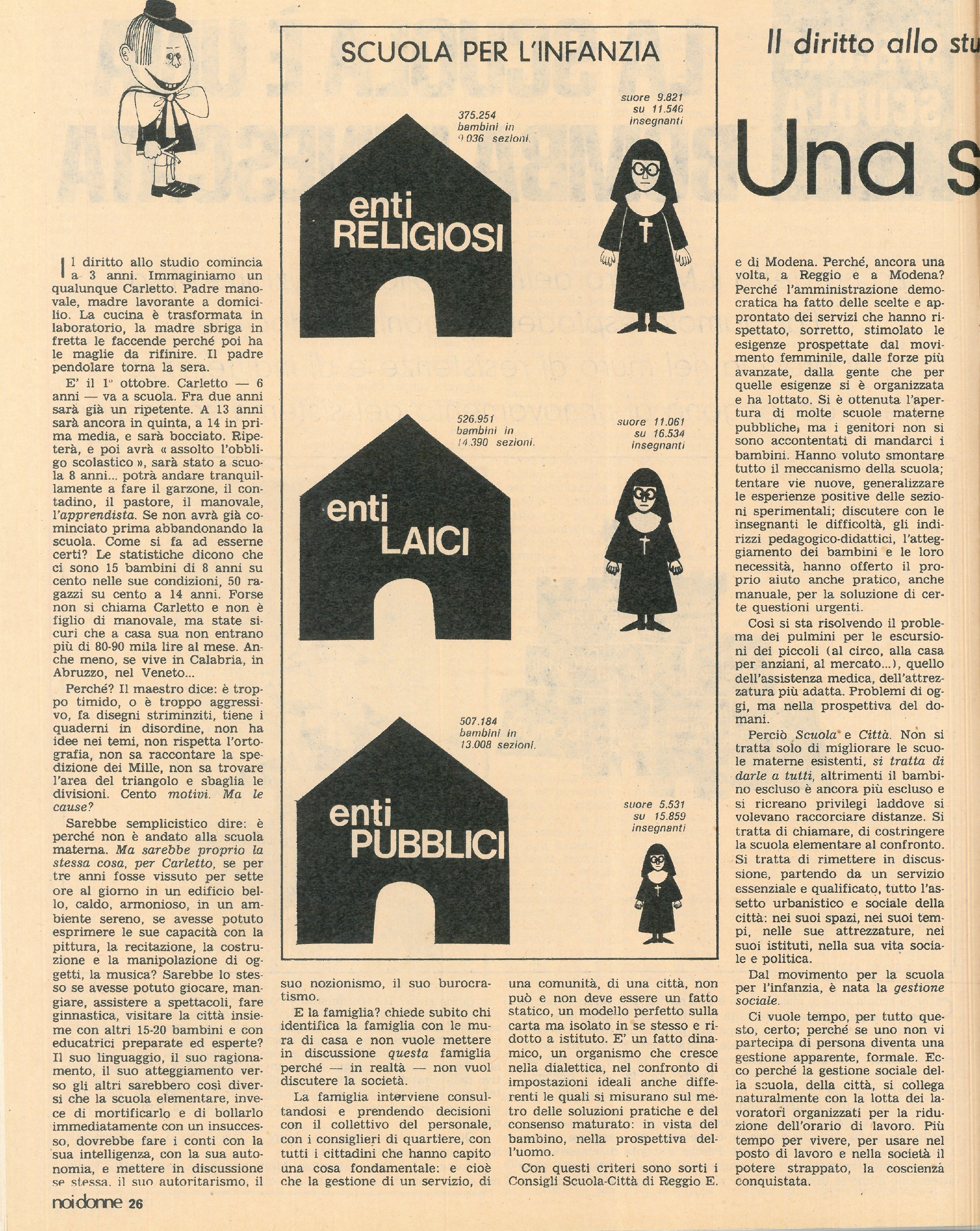 Foto: Speciale crisi della Scuola: scuola e cultura di classe, istituti privati, tempo pieno e doposcuola, trasporti, il lavoro, i libri borghesi