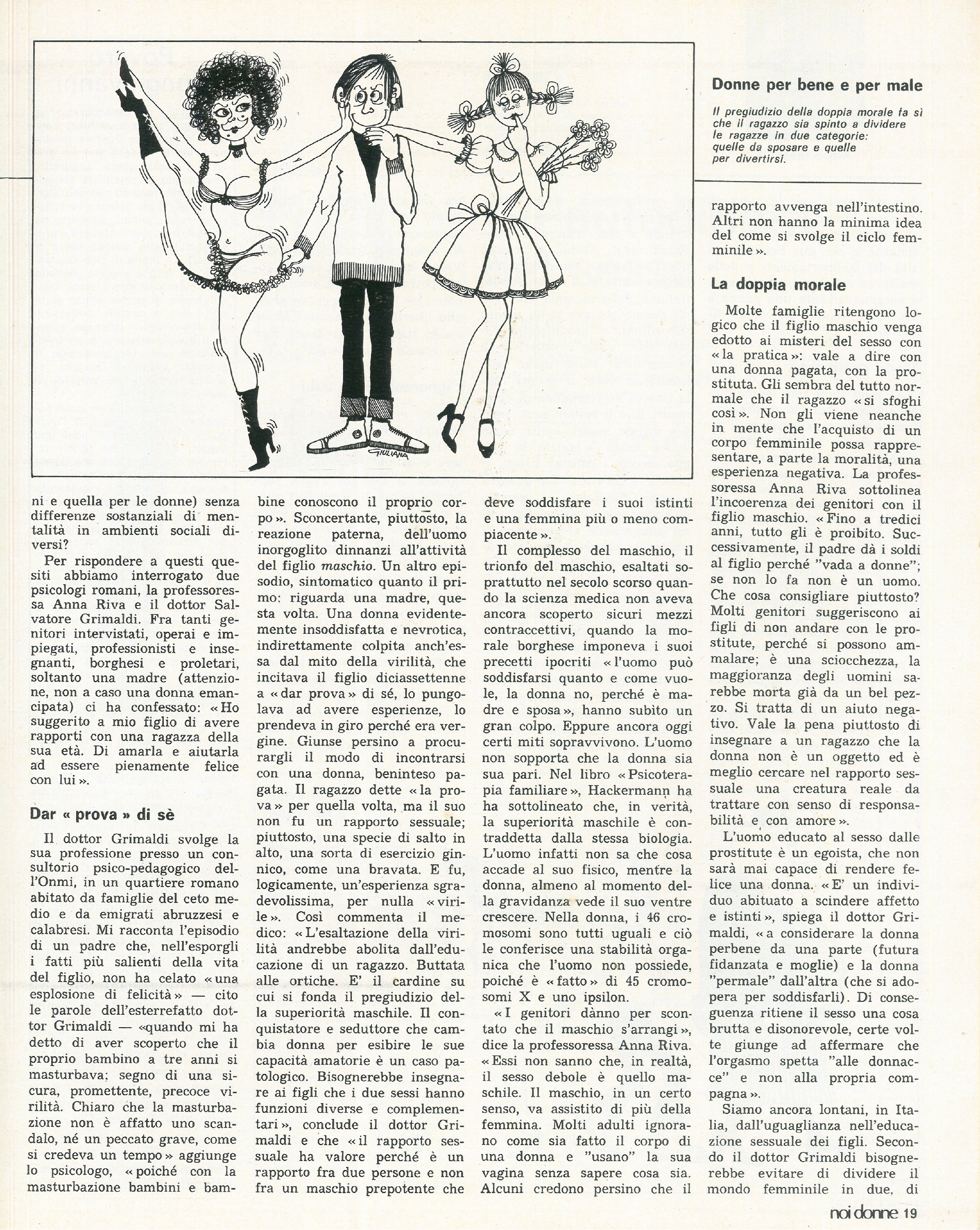 Foto: L’assenza dell’educazione sessuale rafforza la doppia morale nei confronti di uomini e donne – La scarsa consapevolezza riguardo alle malattie sessualmente trasmissibili – La tesi di Eva Figes secondo cui il matrimonio causa l’oppressione delle donne