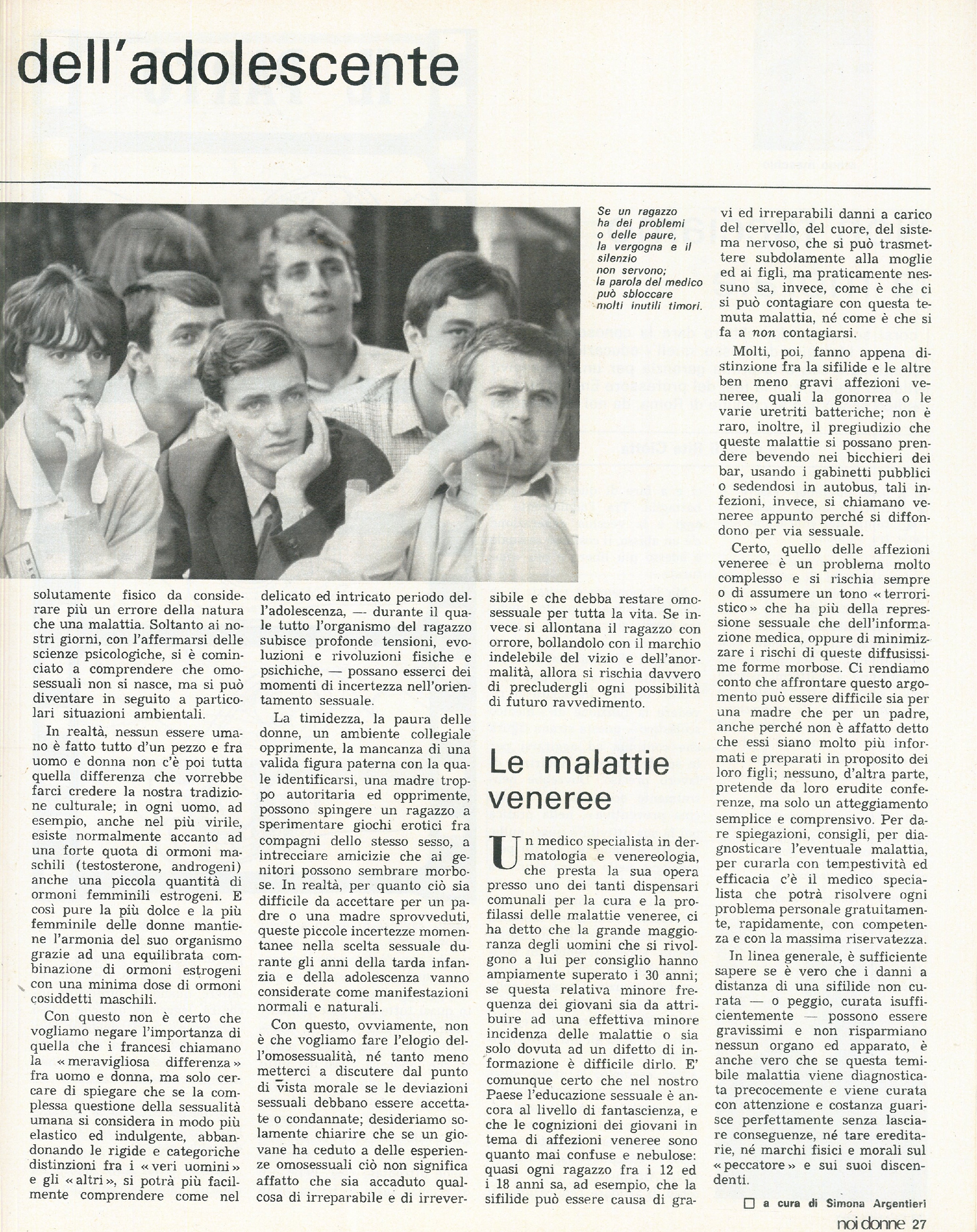 Foto: L’assenza dell’educazione sessuale rafforza la doppia morale nei confronti di uomini e donne – La scarsa consapevolezza riguardo alle malattie sessualmente trasmissibili – La tesi di Eva Figes secondo cui il matrimonio causa l’oppressione delle donne