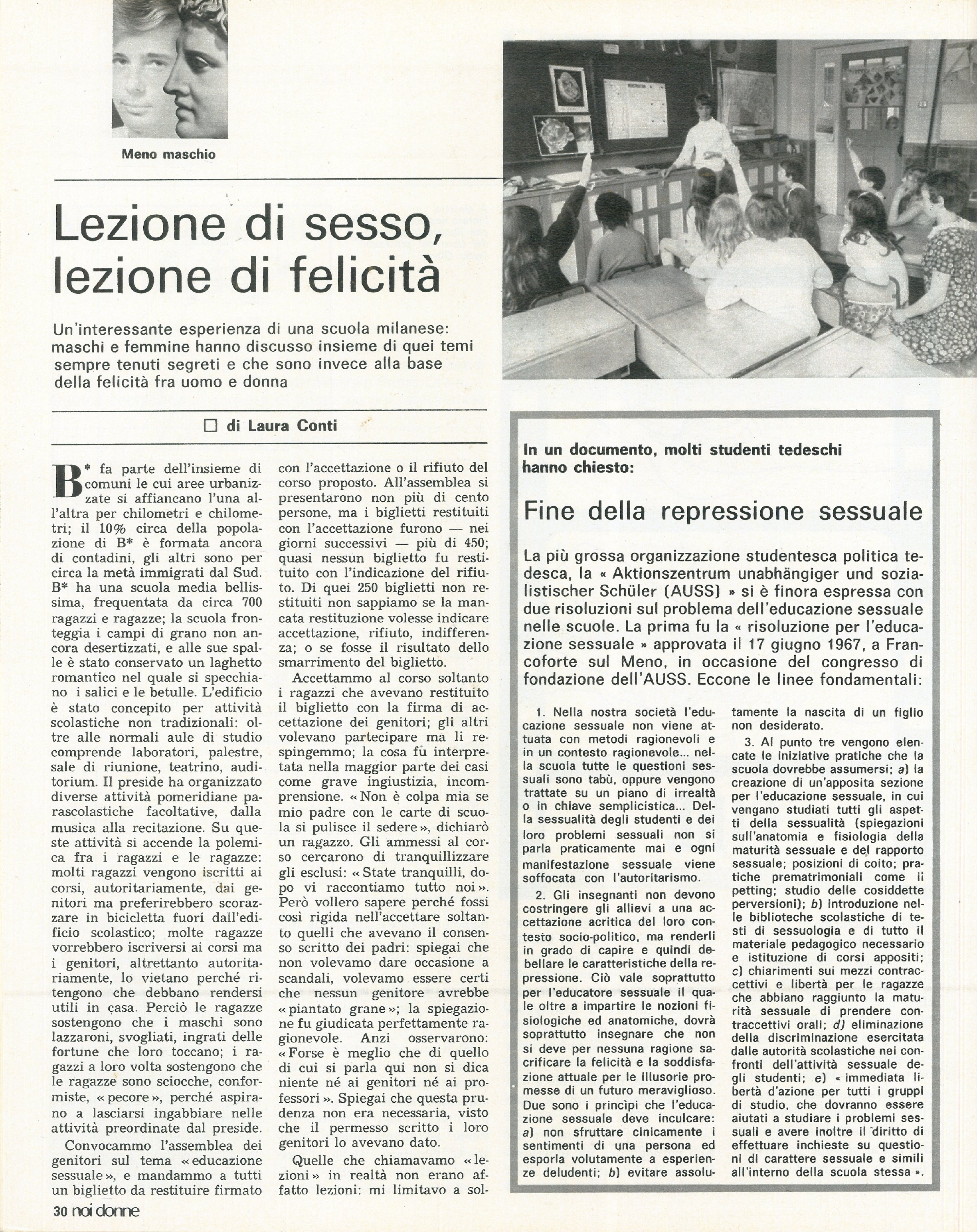 Foto: L’assenza dell’educazione sessuale rafforza la doppia morale nei confronti di uomini e donne – La scarsa consapevolezza riguardo alle malattie sessualmente trasmissibili – La tesi di Eva Figes secondo cui il matrimonio causa l’oppressione delle donne