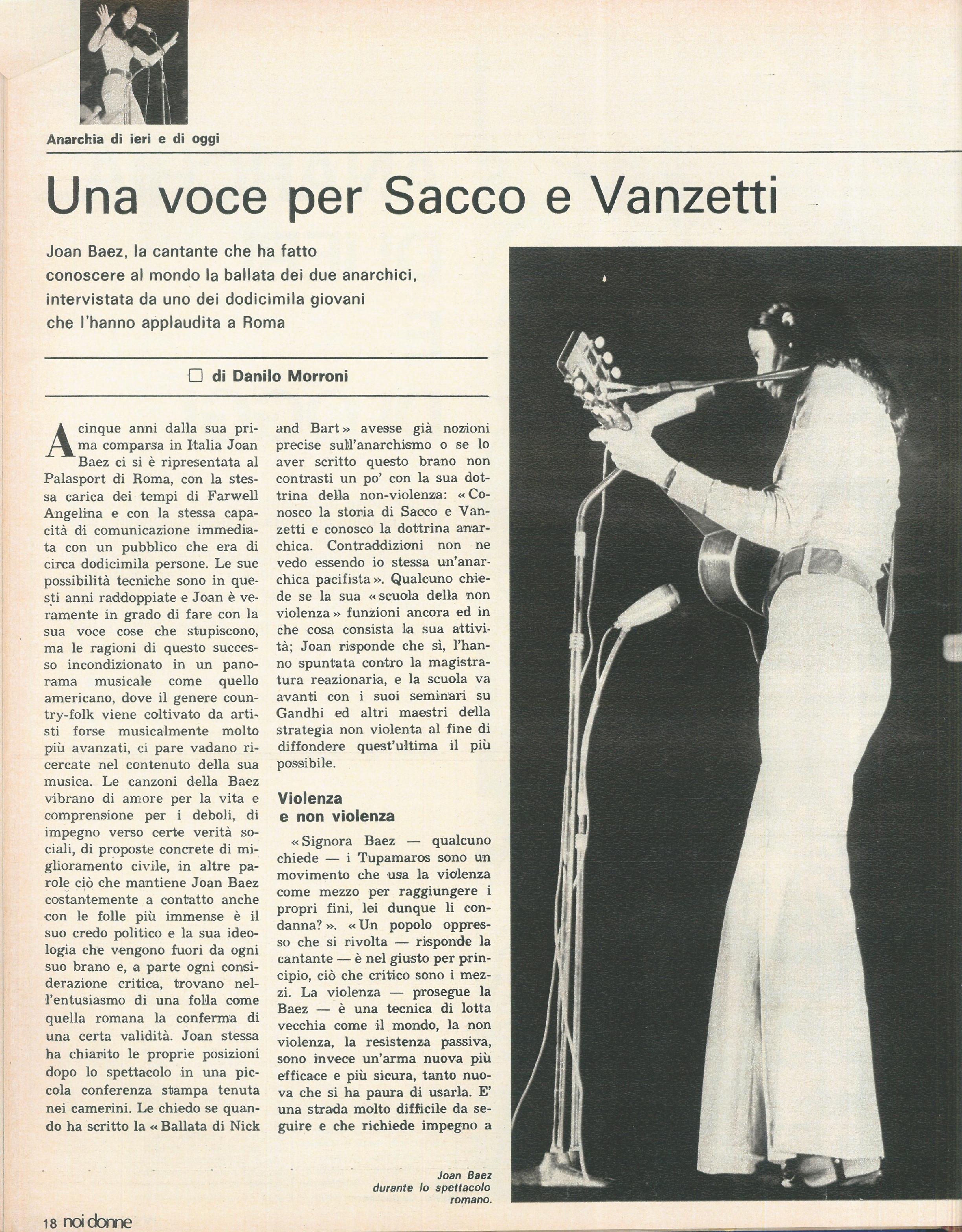 Foto: Anarchia: l’eco che ha avuto la storia di Sacco e Vanzetti crea interrogativi sull’attualità degli ideali anarchici – Caso Pinelli: la moglie chiede giustizia – Letteratura: l’immagine stereotipata che i romanzi rimandano degli anarchici
