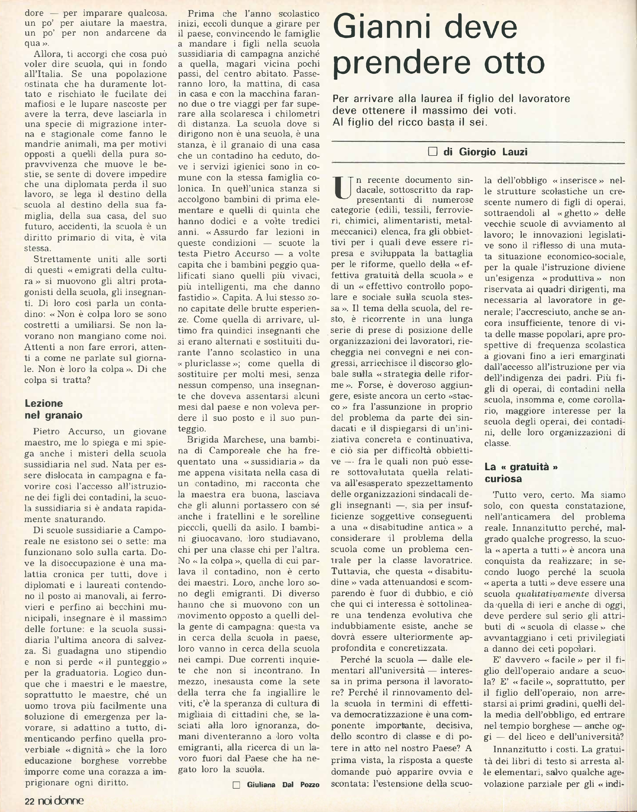 Foto: Speciale scuola: l’autoritarismo della scuola di oggi ha origini nel fascismo – Il sistema scolastico riproduce le disuguaglianze di classe – Nel Sud d’Italia, la mafia è penetrata anche nella scuola