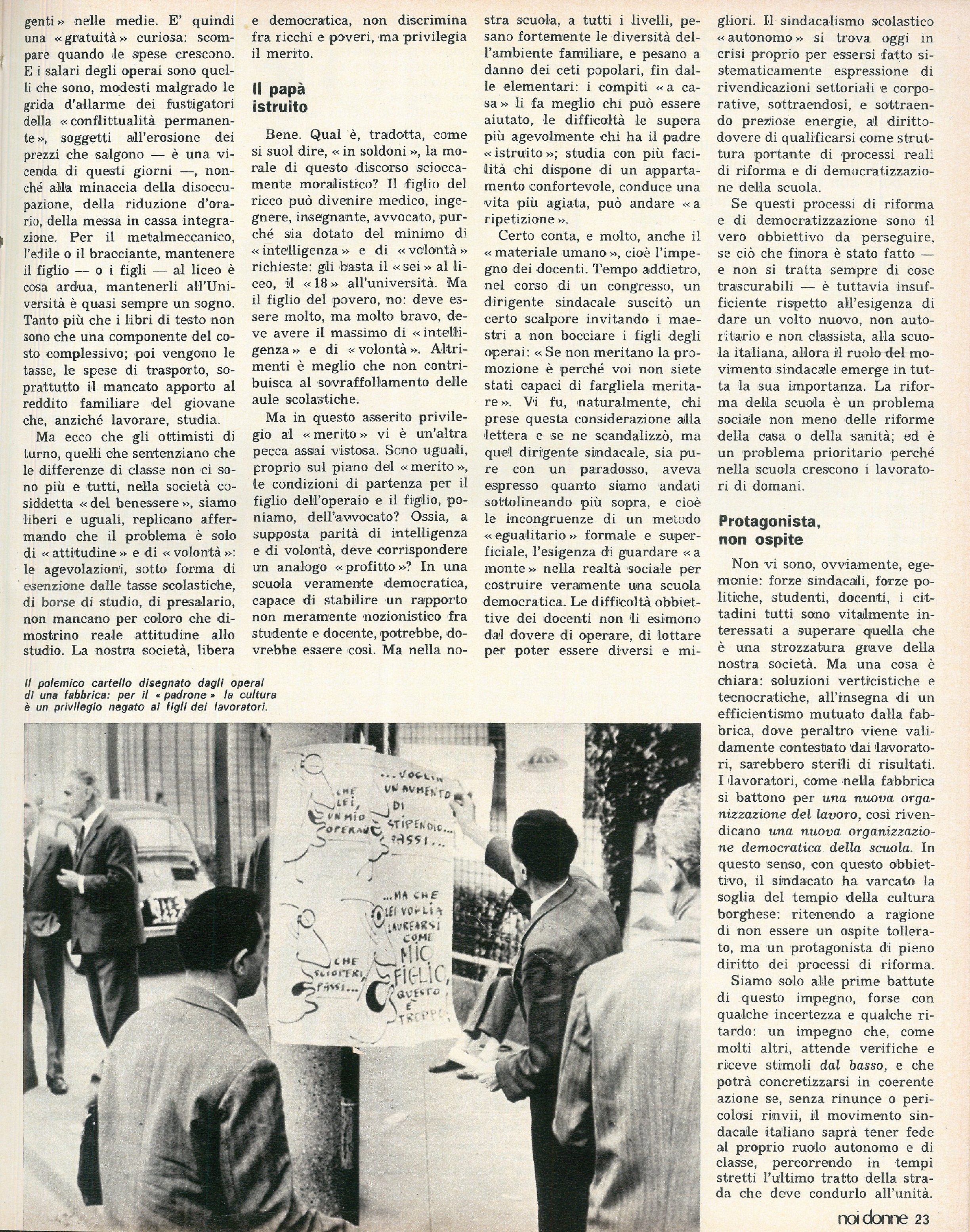 Foto: Speciale scuola: l’autoritarismo della scuola di oggi ha origini nel fascismo – Il sistema scolastico riproduce le disuguaglianze di classe – Nel Sud d’Italia, la mafia è penetrata anche nella scuola