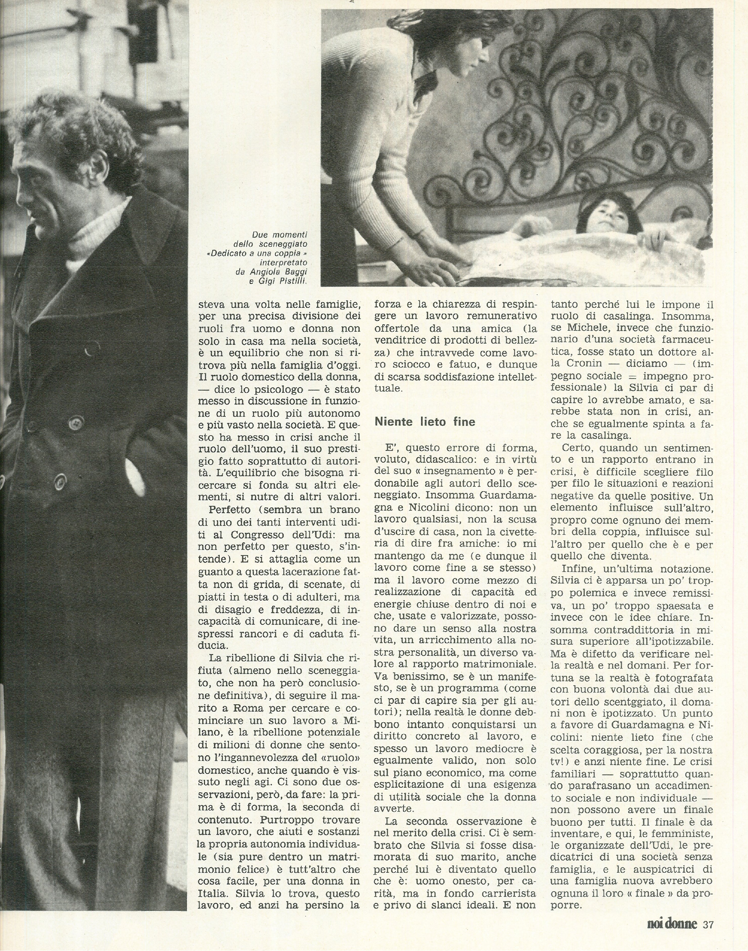Foto: Numero 4 del 1974 Speciale “Quando un figlio è voluto”: i tabù che ancora circondano la maternità – Grecia: testimonianze dalla dittatura – TV: per la prima volta sul piccolo schermo andrà in scena la crisi della famiglia  