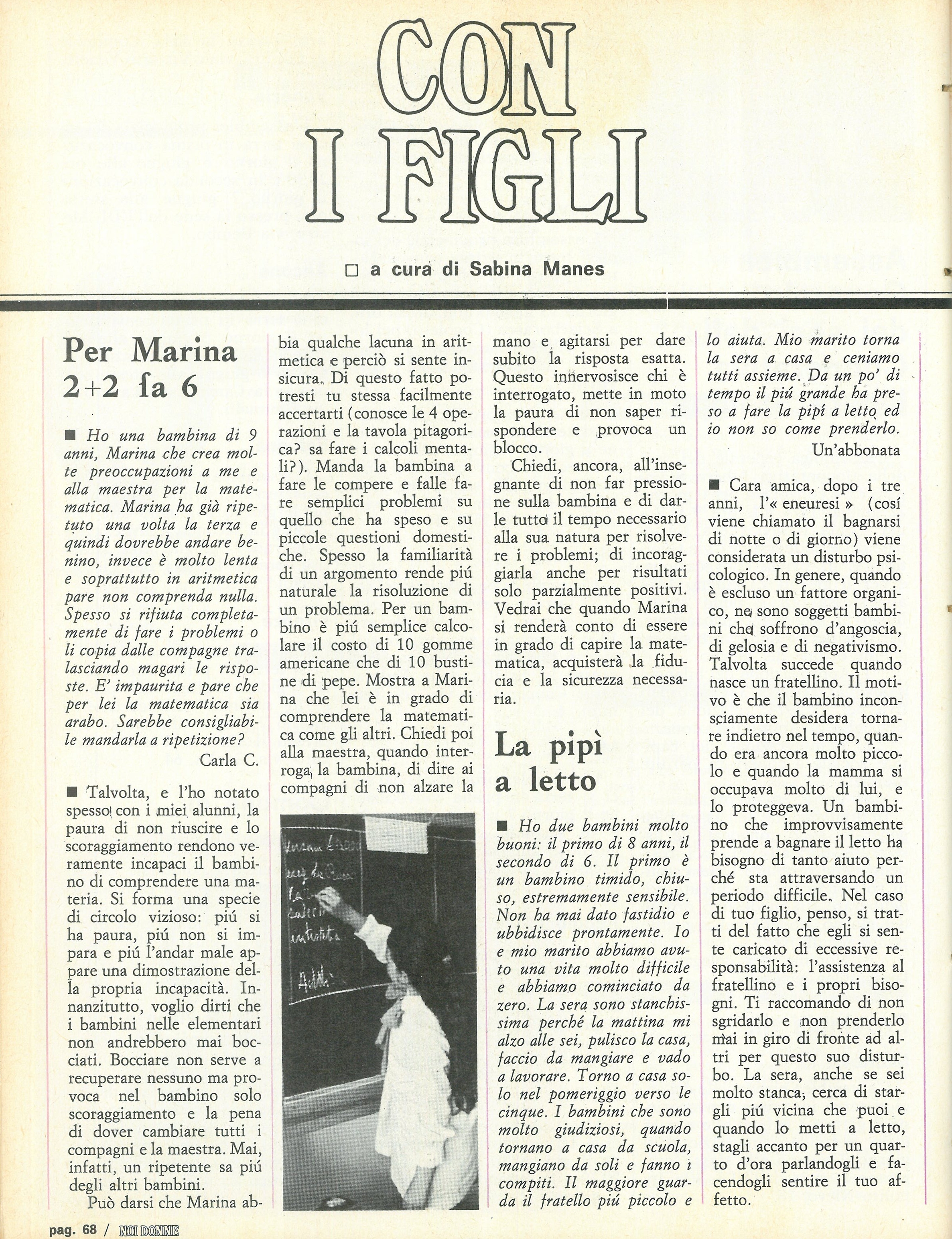 Foto: Famiglia: la riforma del codice per garantire la parità giuridica tra uomo e donna – Scuola: la cronaca mostra la necessità di abolire i modelli autoritari – Teatro: intervista con Giorgio Gaber 
