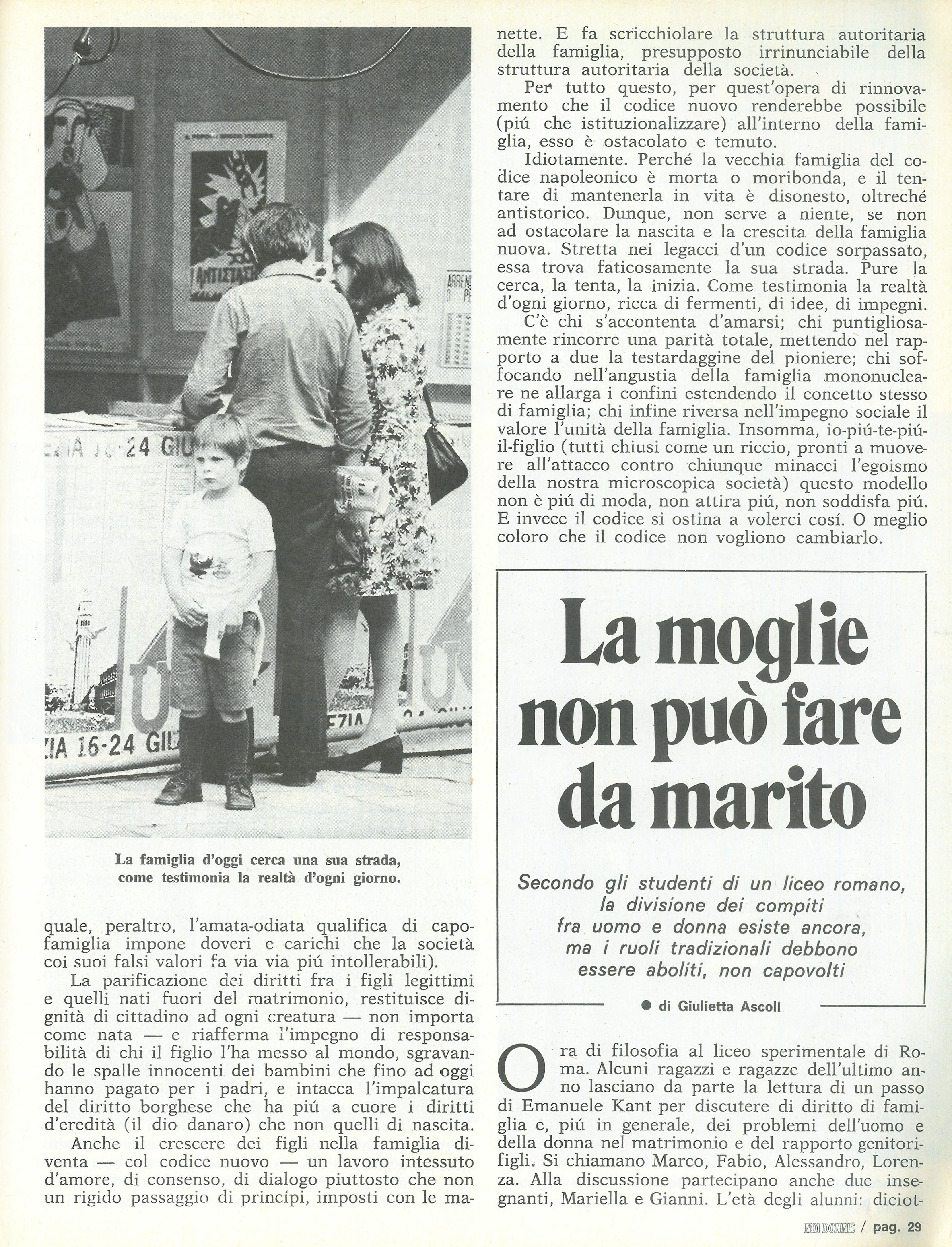 Foto: Sul diritto di famiglia siamo fermi all'800