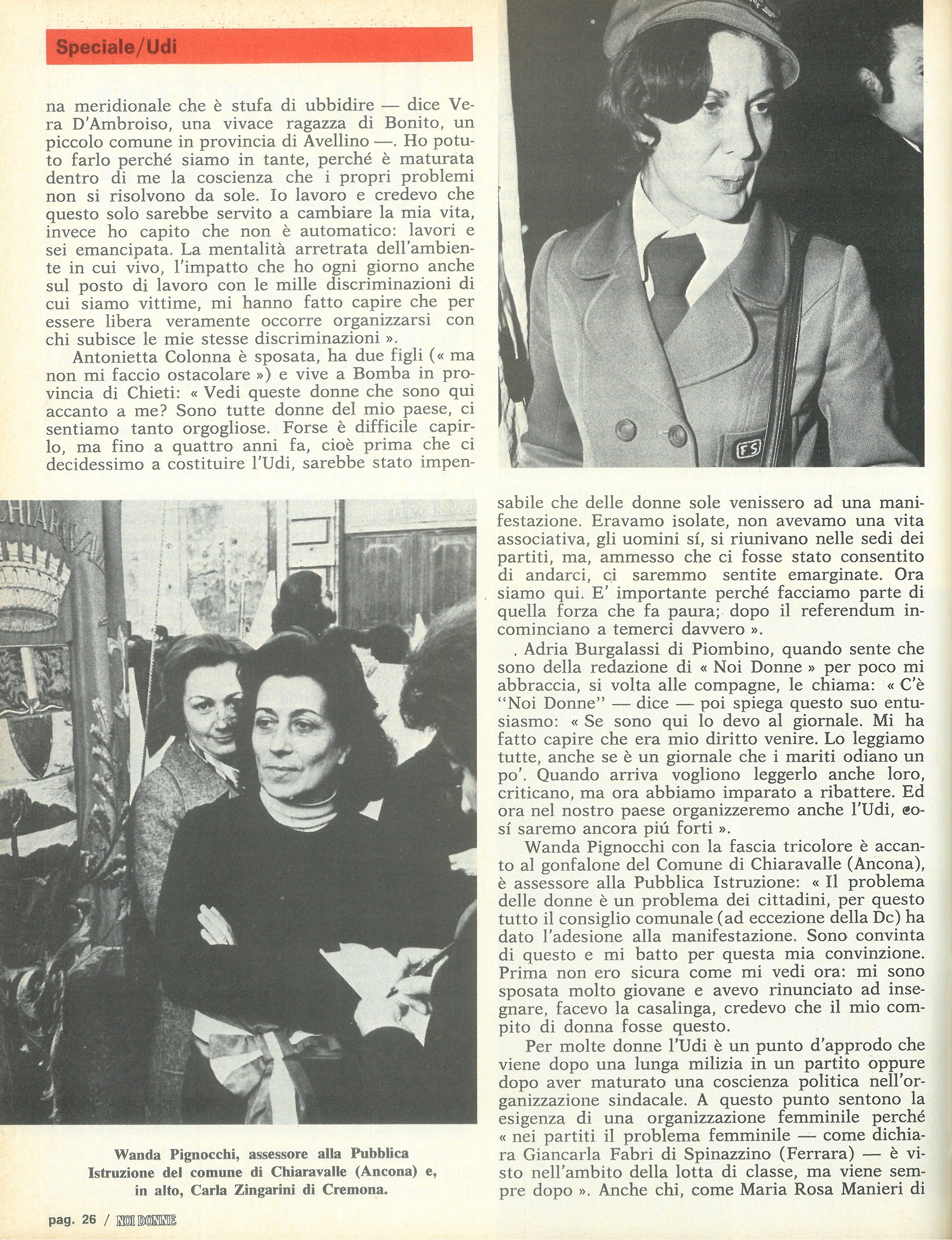 Foto: L'UDIssea una storia lunga trenta anni di una associazione femminile