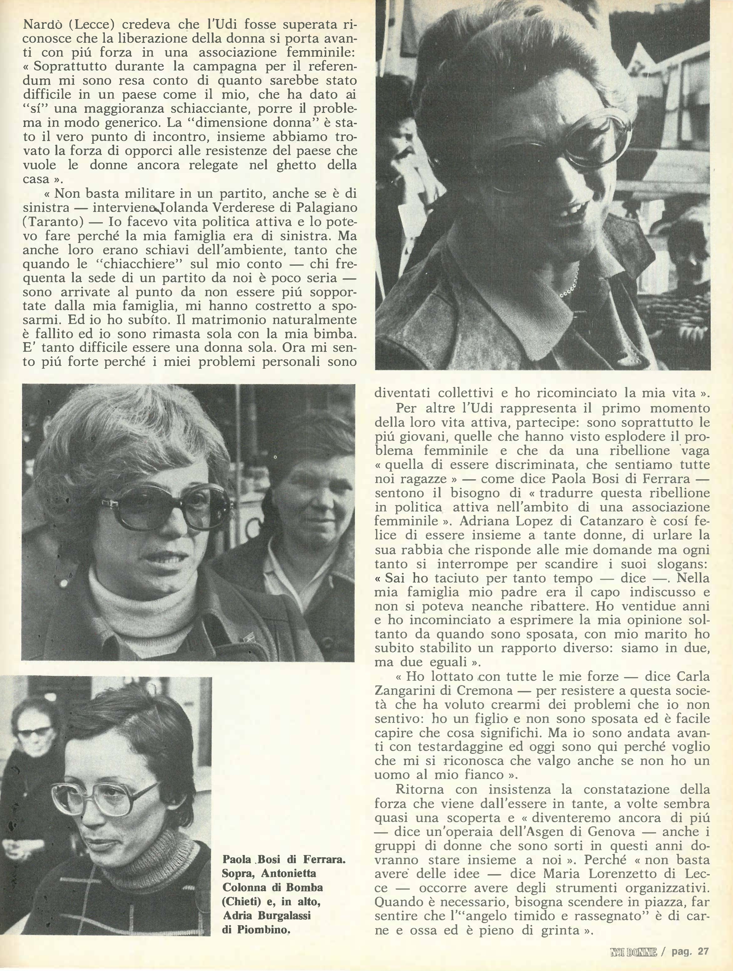 Foto: L'UDIssea una storia lunga trenta anni di una associazione femminile