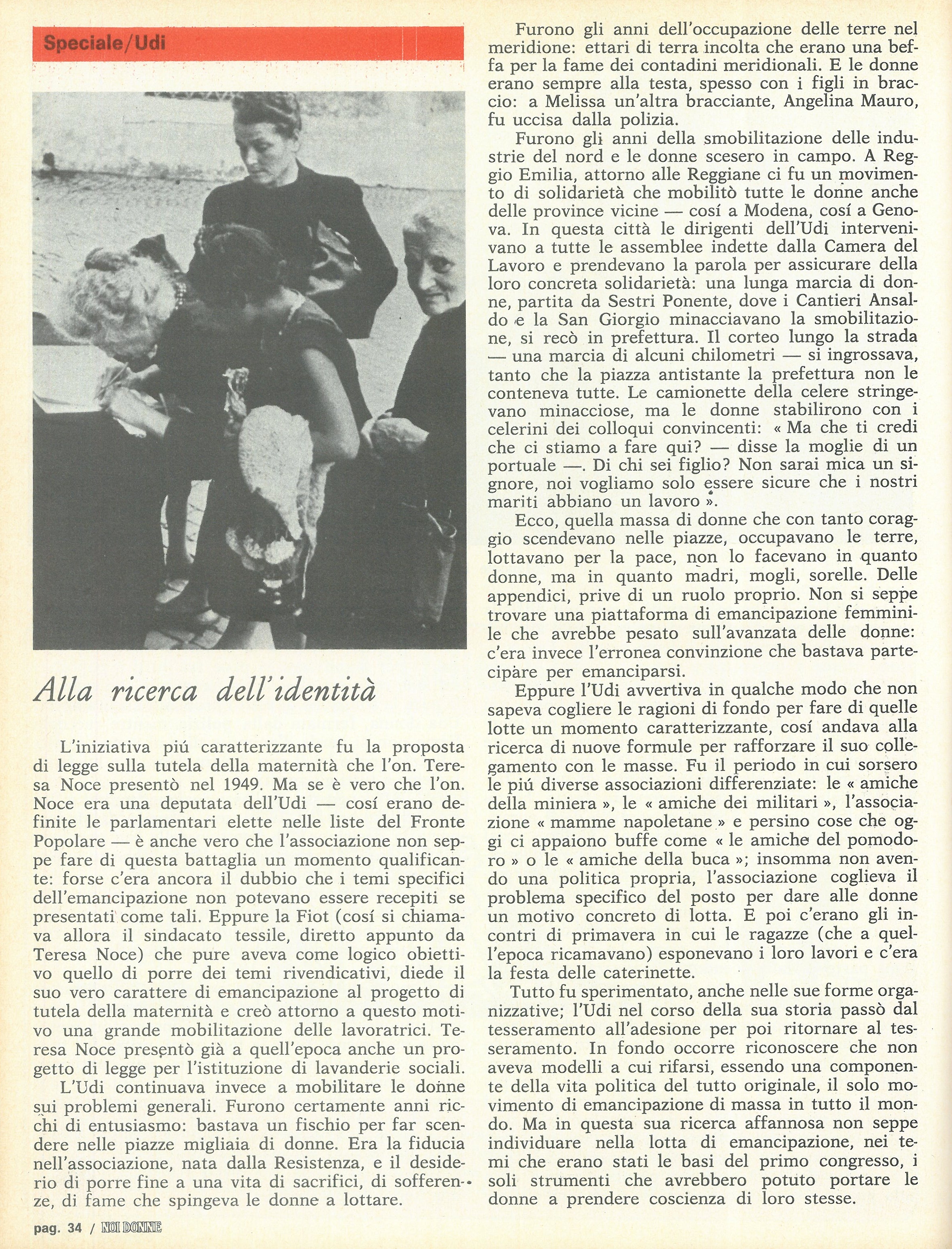 Foto: L'UDIssea una storia lunga trenta anni di una associazione femminile