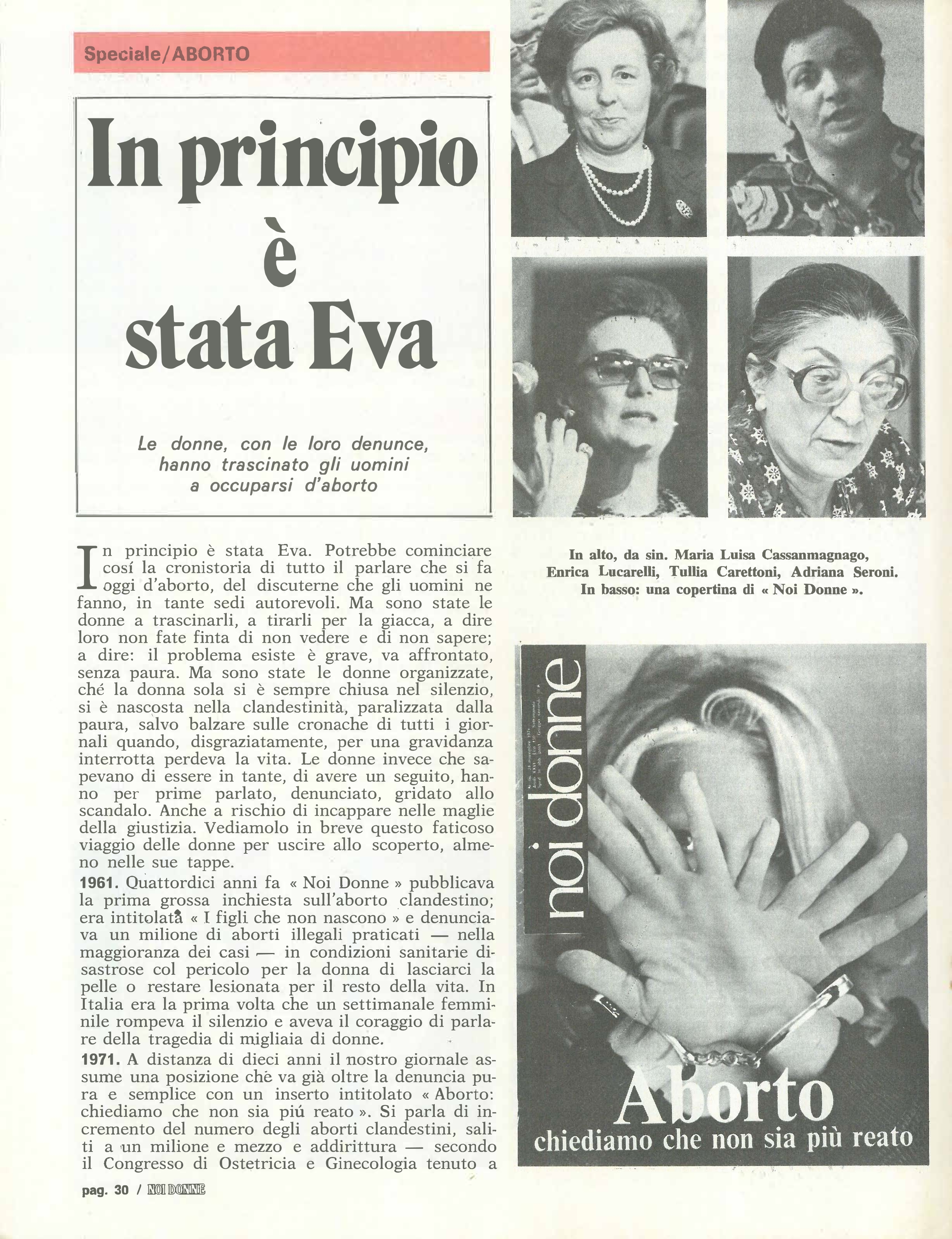 Foto: Speciale aborto: I curatori del ventre