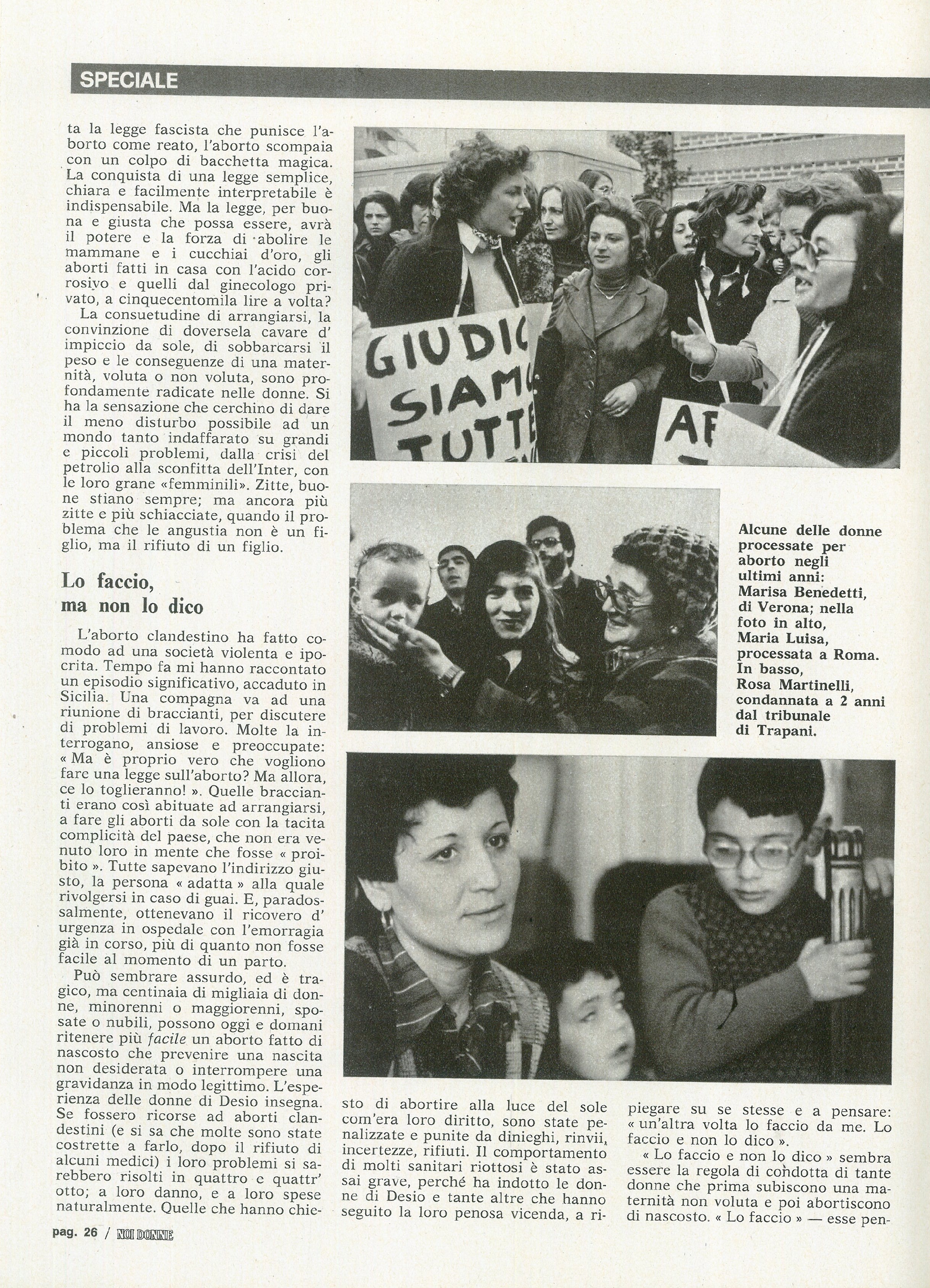 Foto: Aborto. Primo: non arrangiarsi