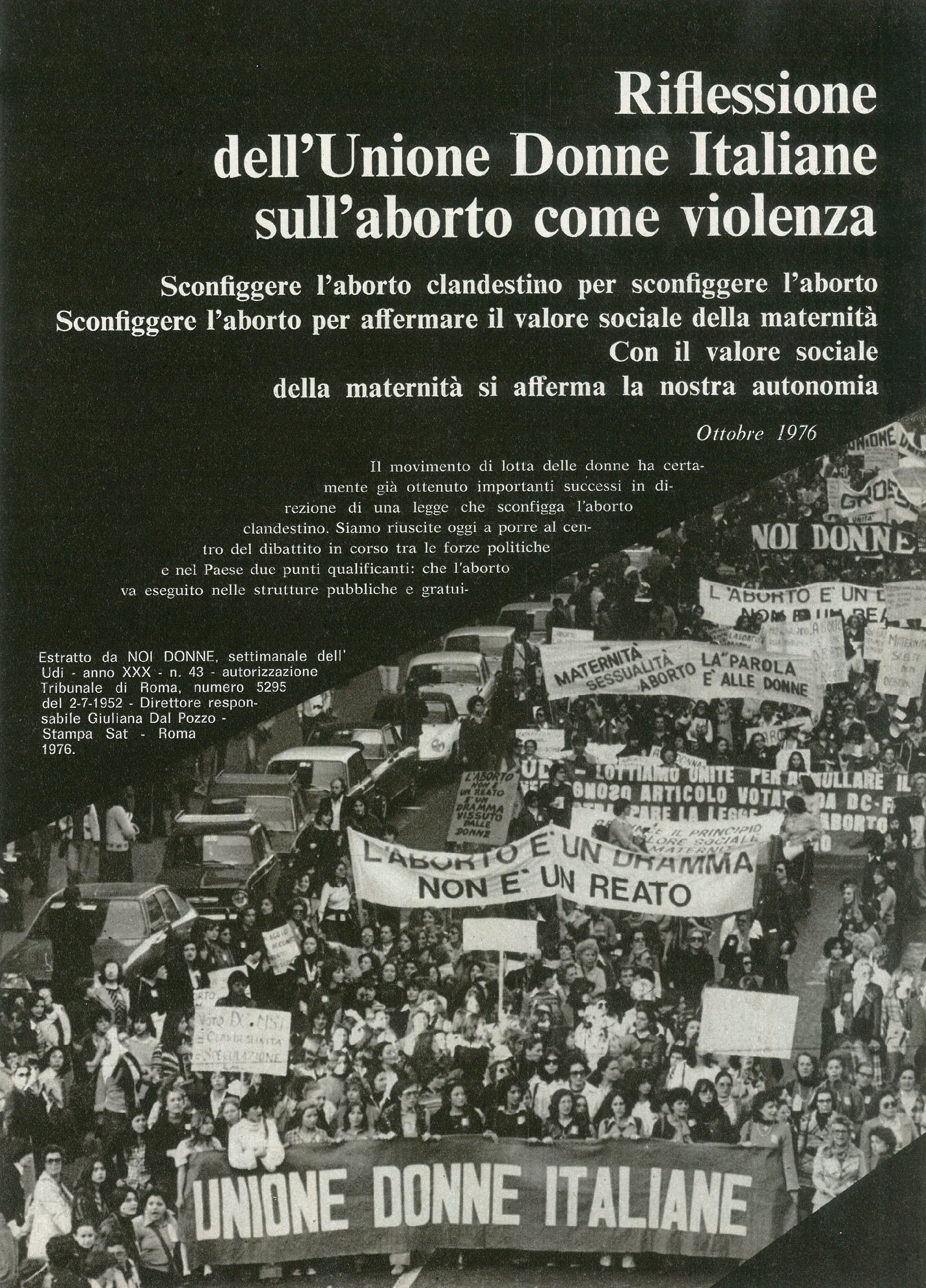 Foto: Aborto. Primo: non arrangiarsi