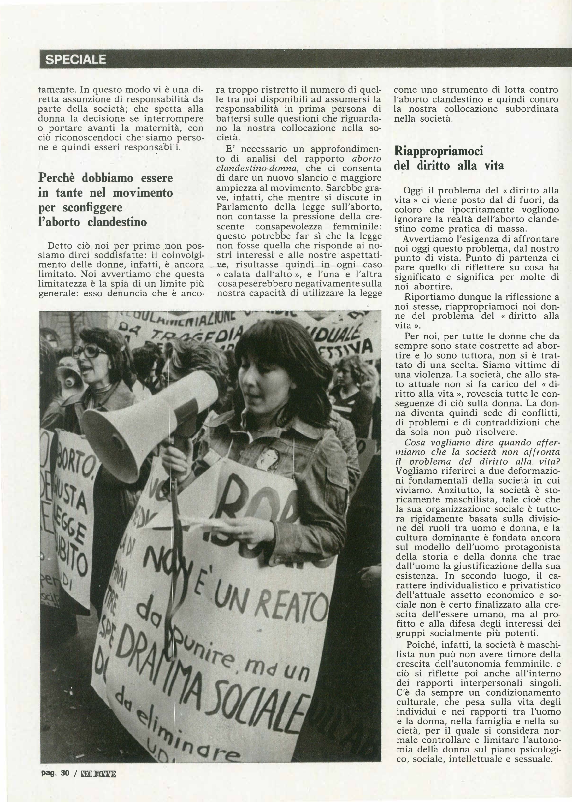 Foto: Aborto. Primo: non arrangiarsi