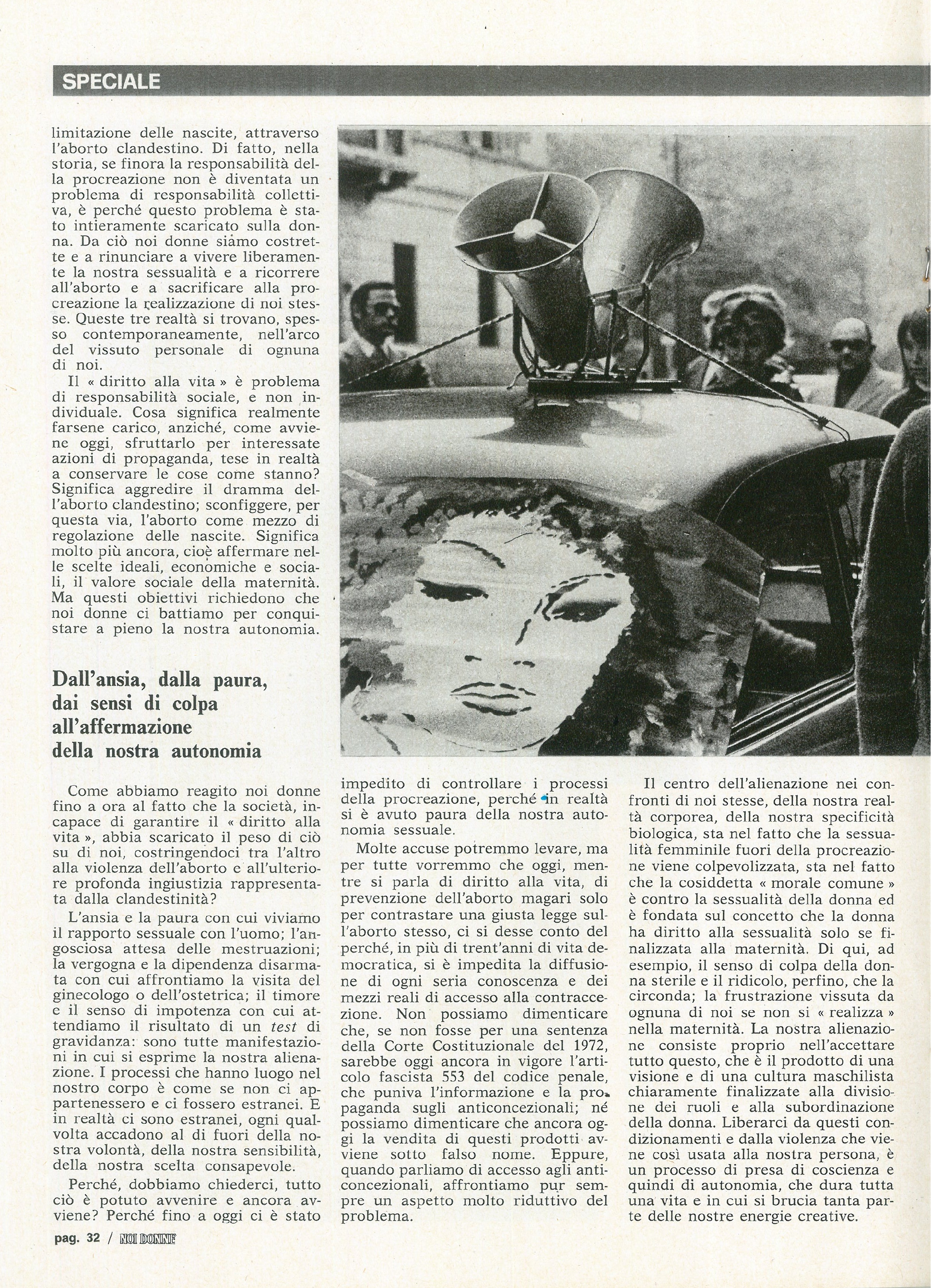 Foto: Aborto. Primo: non arrangiarsi