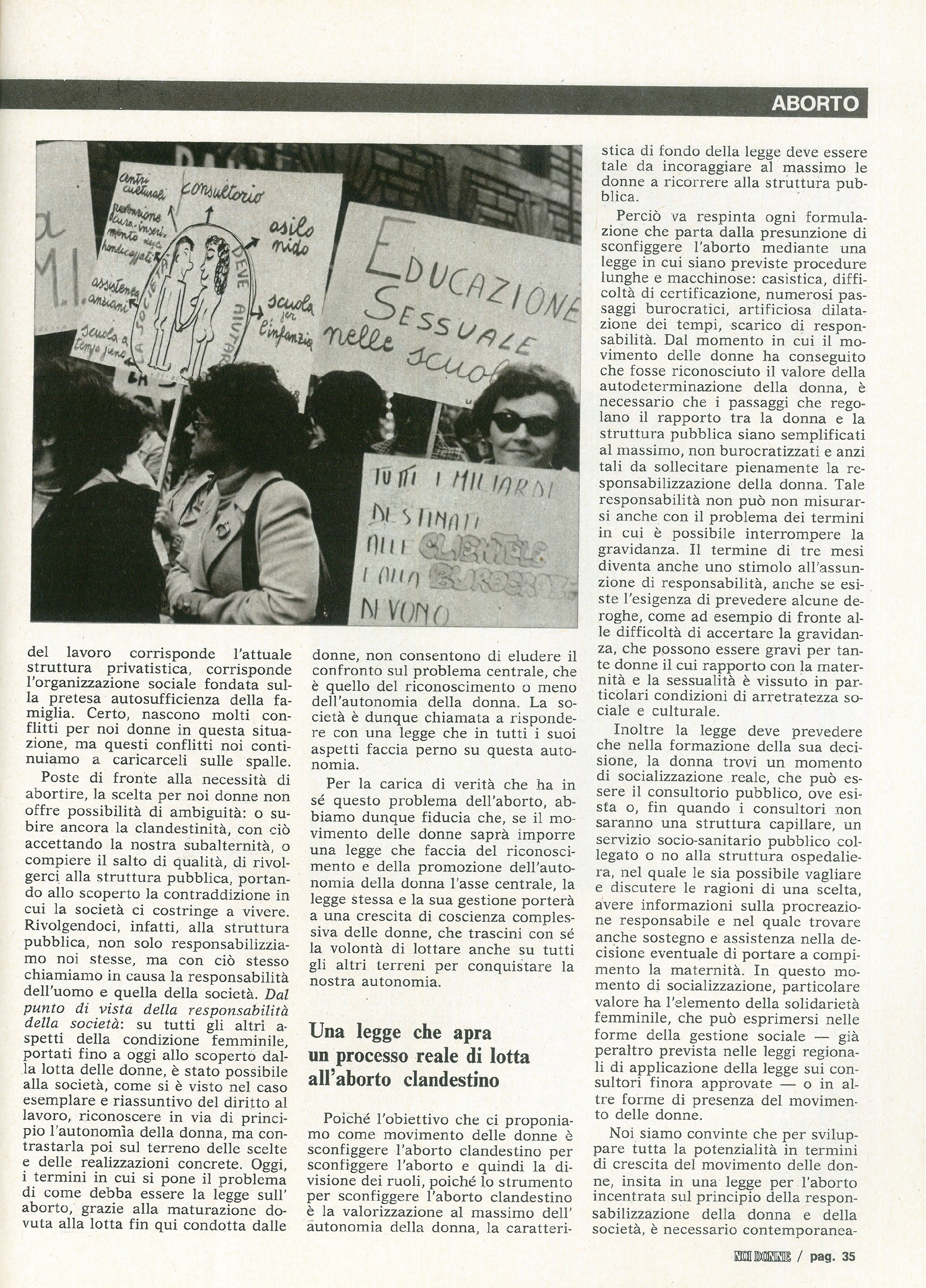 Foto: Aborto. Primo: non arrangiarsi
