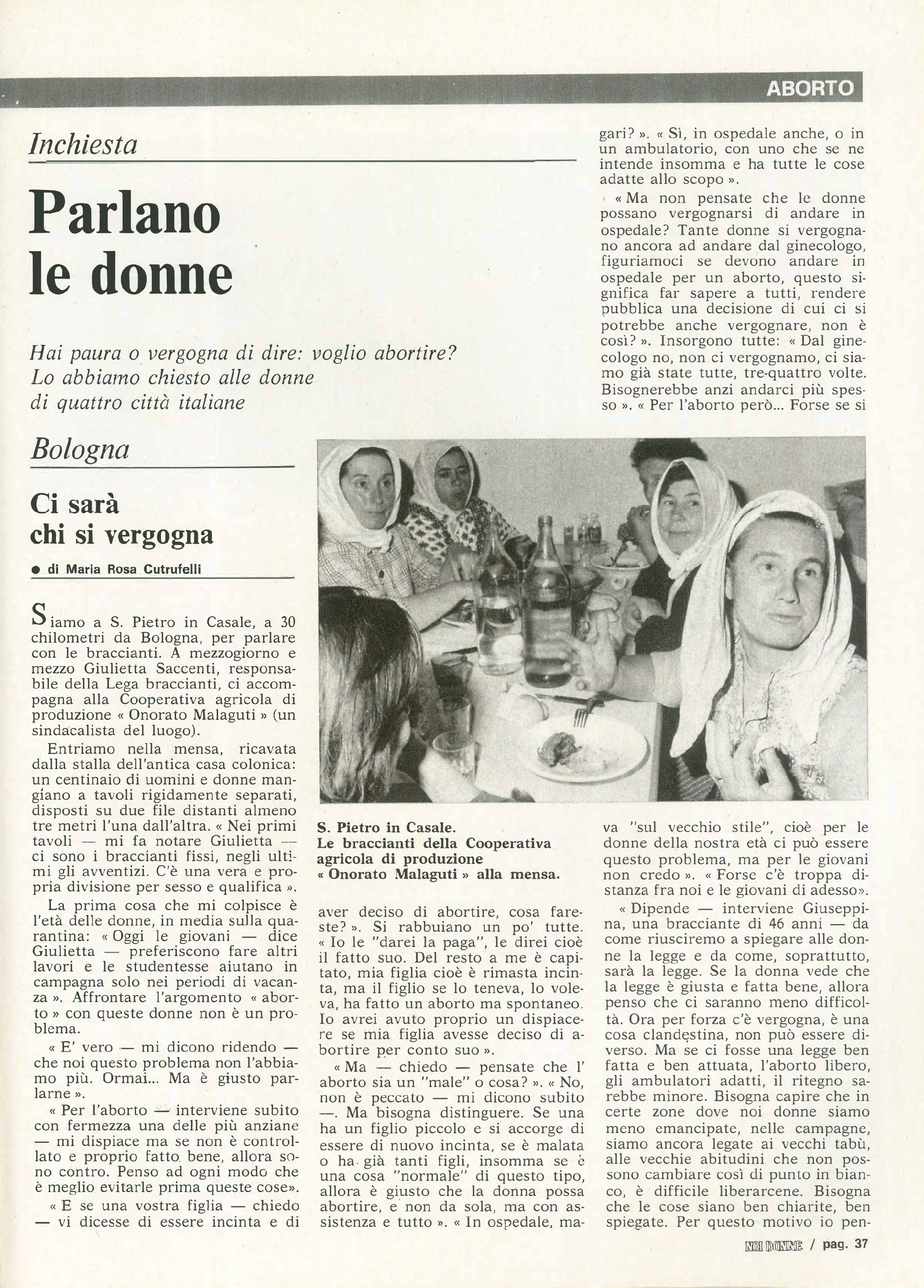 Foto: Aborto. Primo: non arrangiarsi