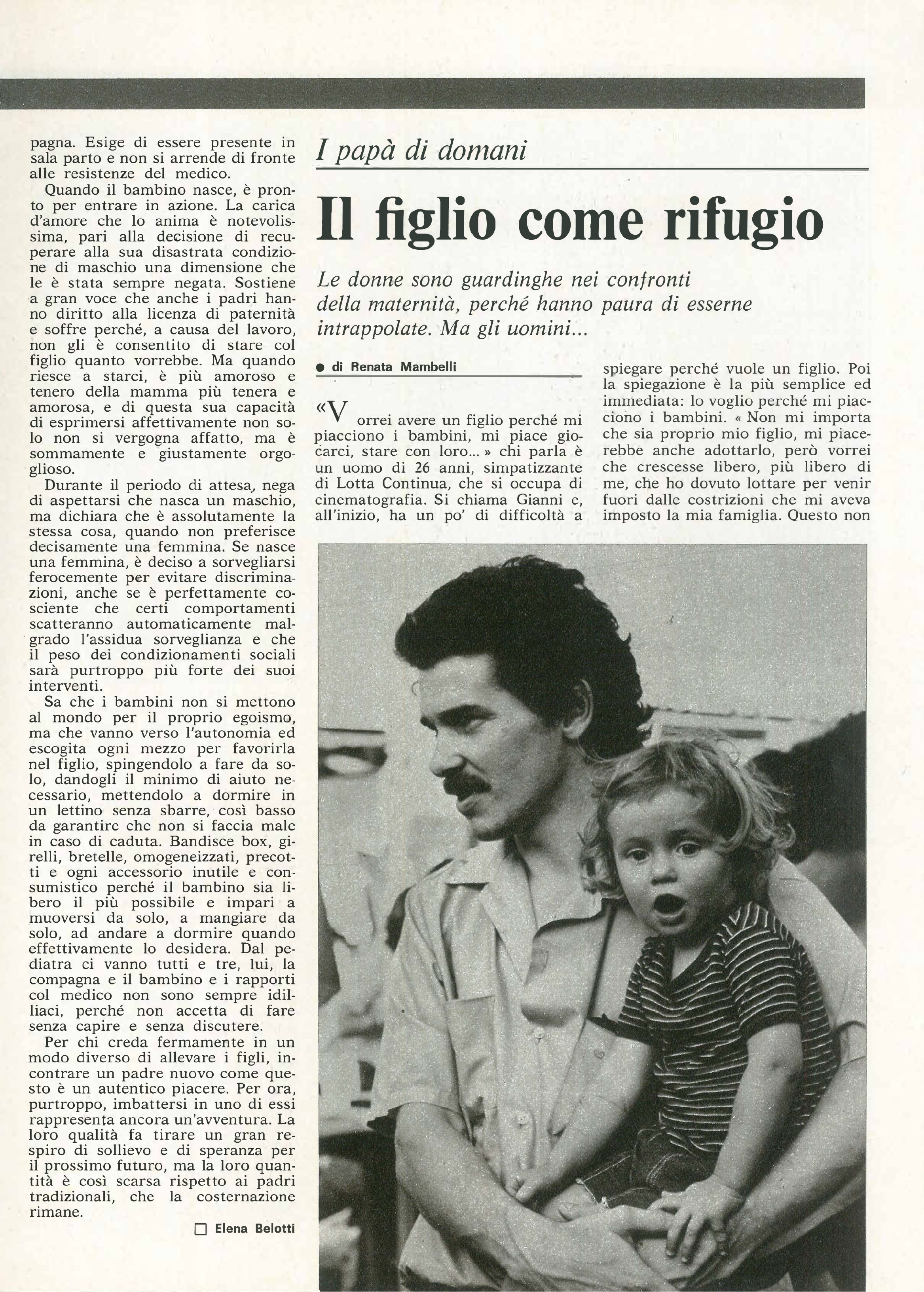 Foto: La nascita del padre