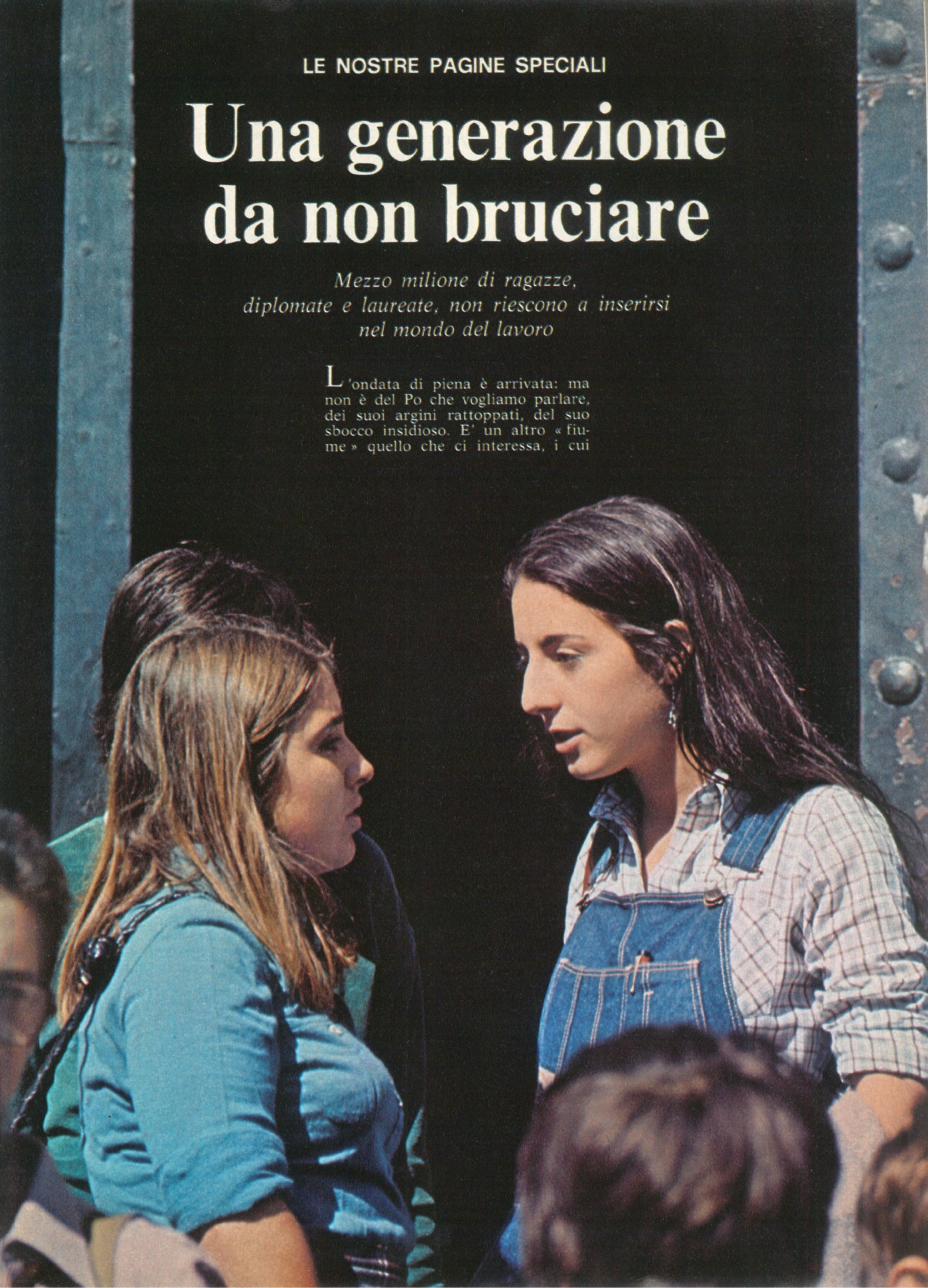 Foto: Una generazione da non bruciare