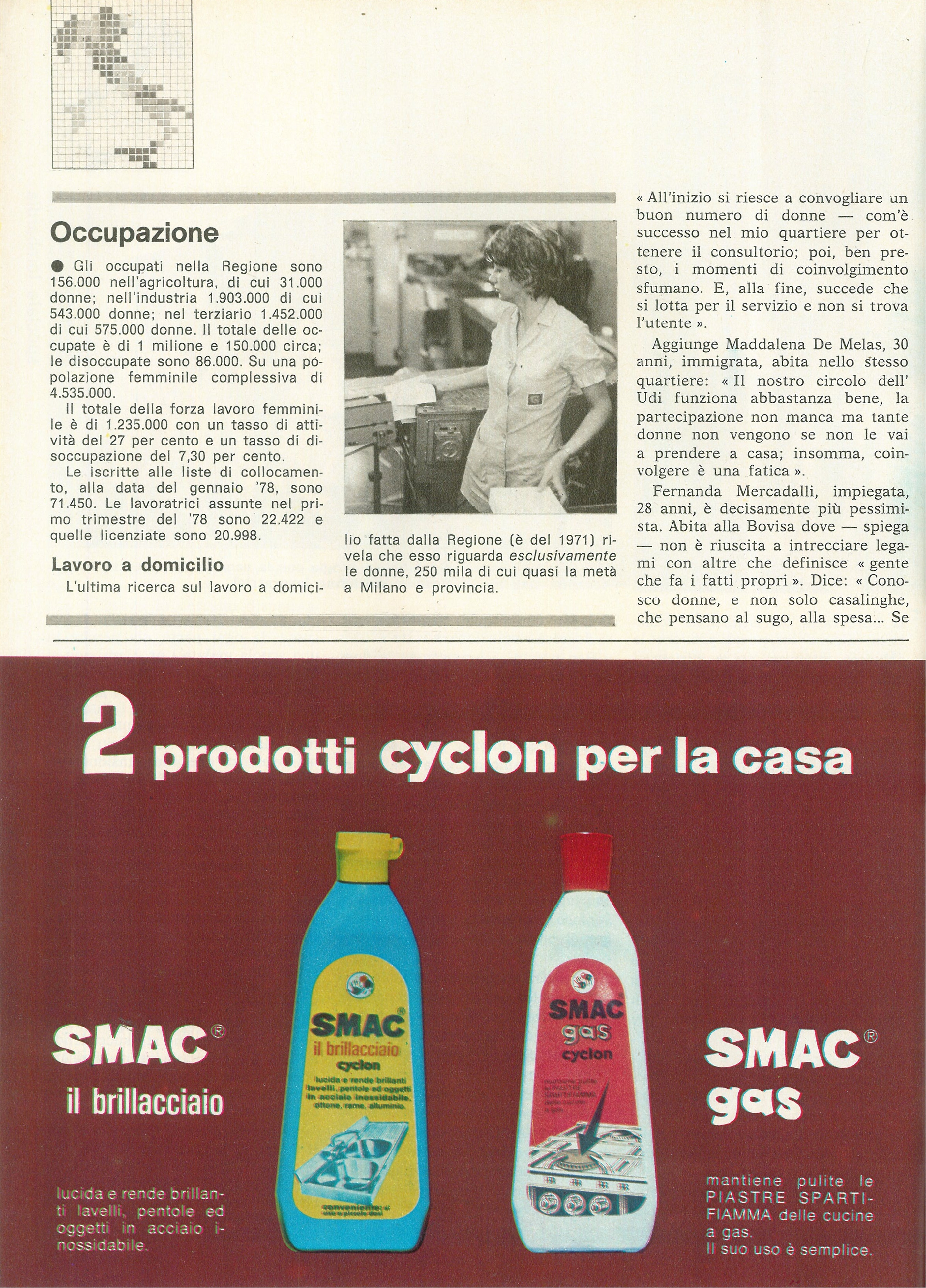 Foto: Lombardia:donne full time
