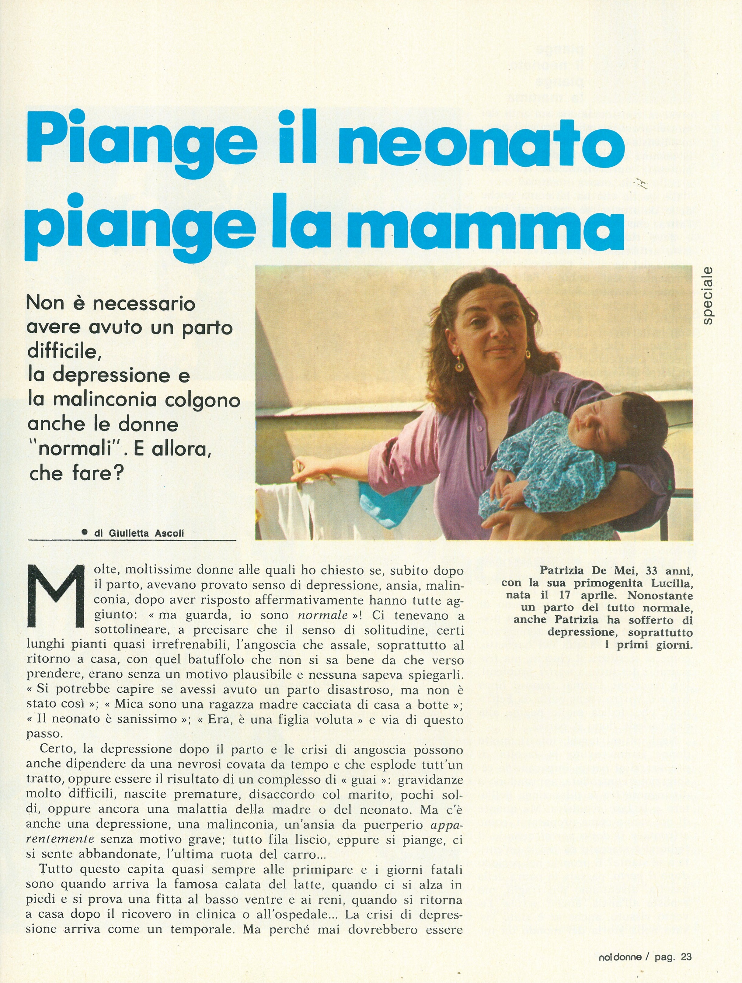 Foto: Piange il neonato