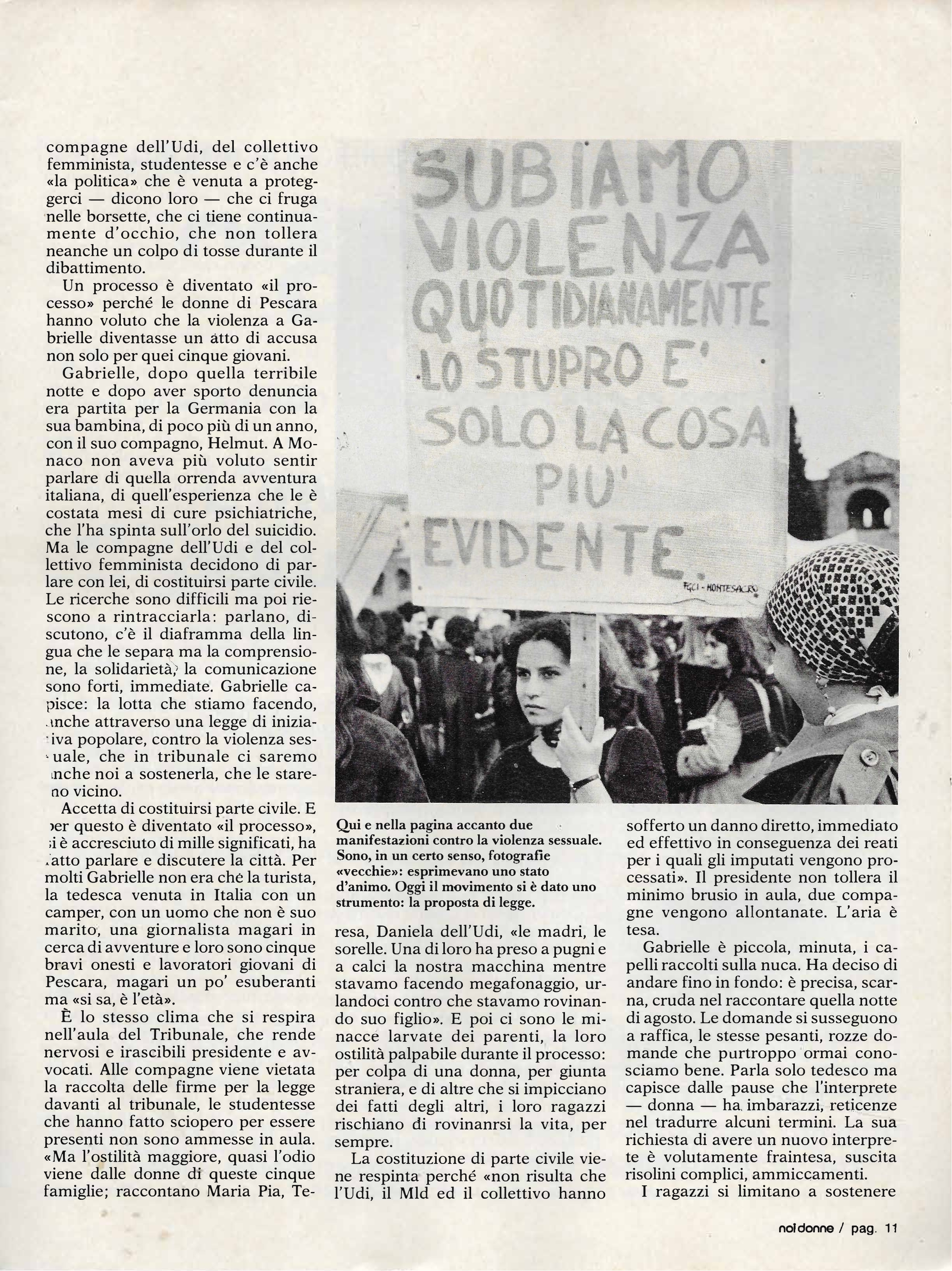 Foto: (nr 1-2) ma è di sinistra il movimento delle donne?