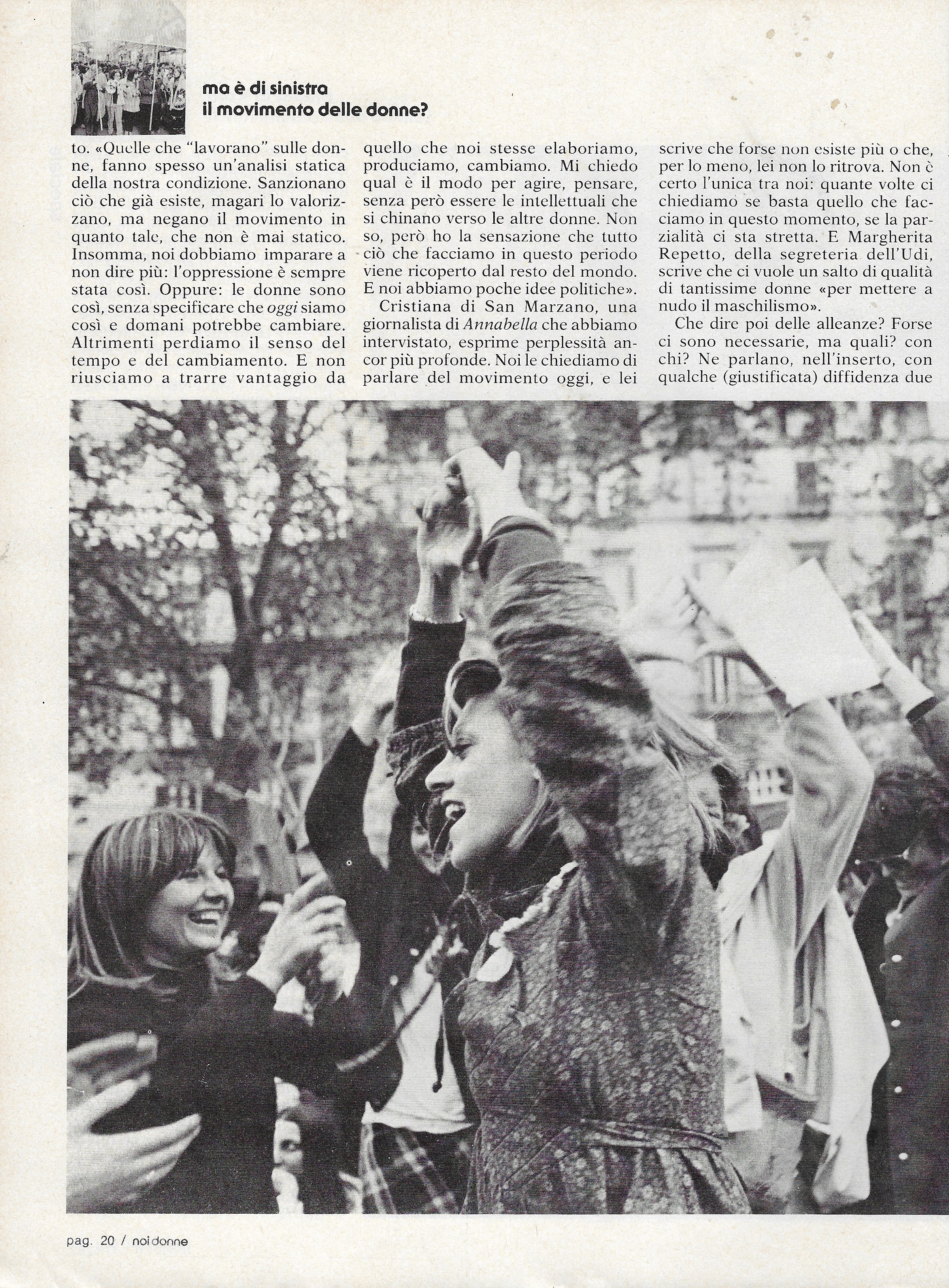 Foto: (nr 1-2) ma è di sinistra il movimento delle donne?