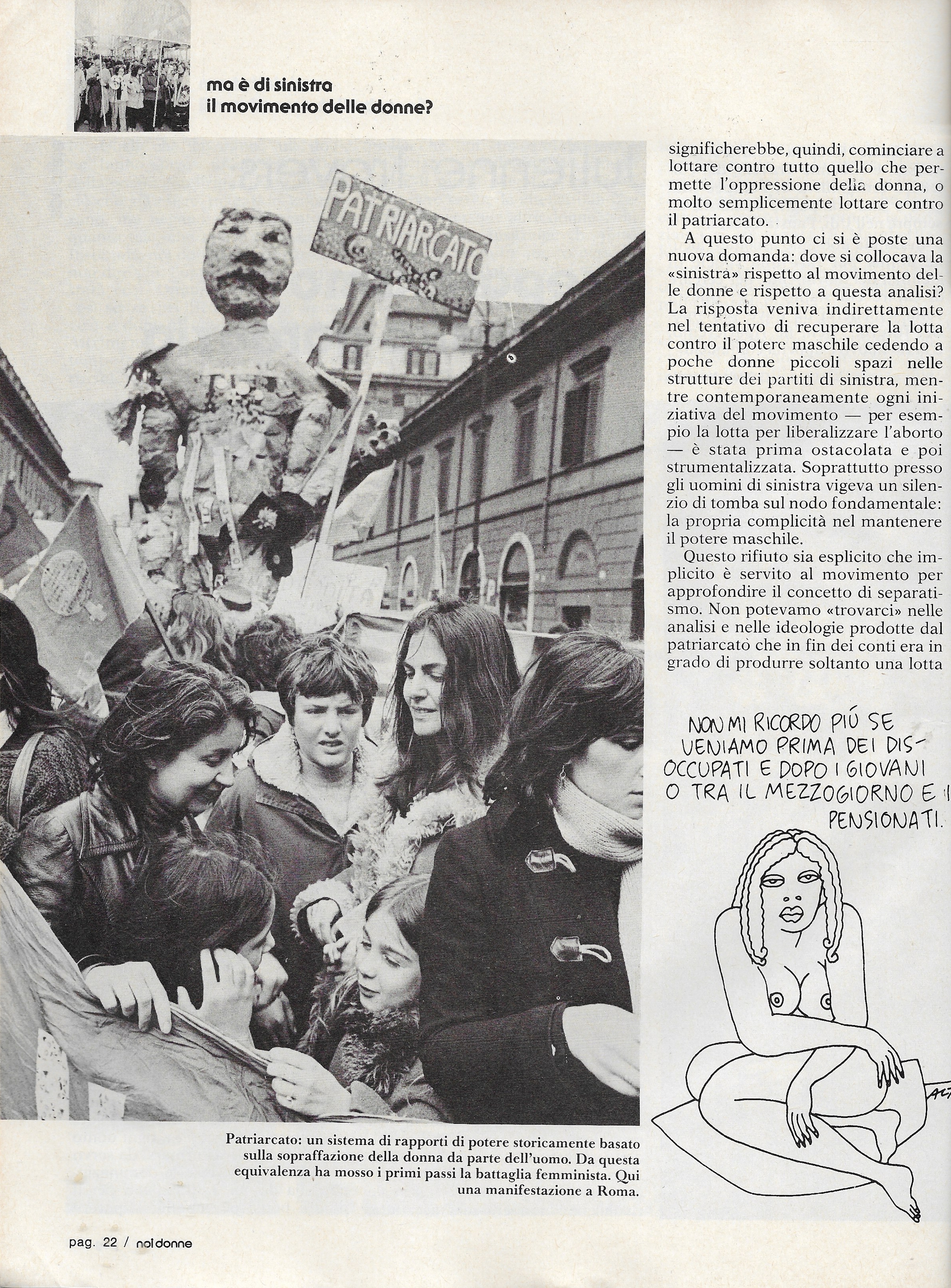 Foto: (nr 1-2) ma è di sinistra il movimento delle donne?