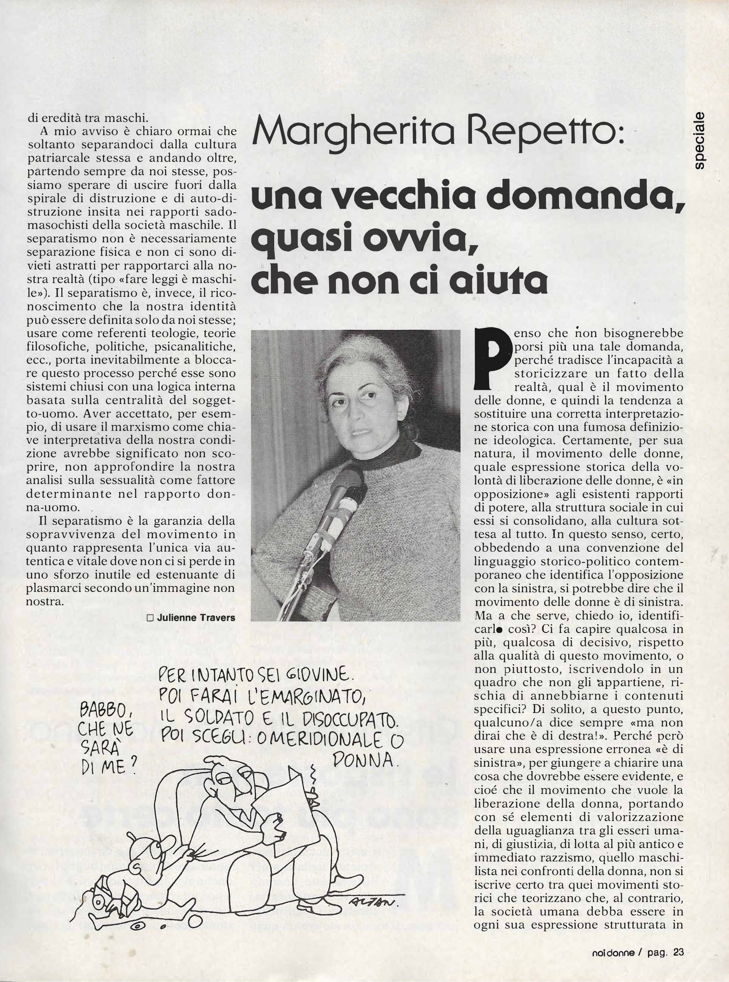 Foto: (nr 1-2) ma è di sinistra il movimento delle donne?