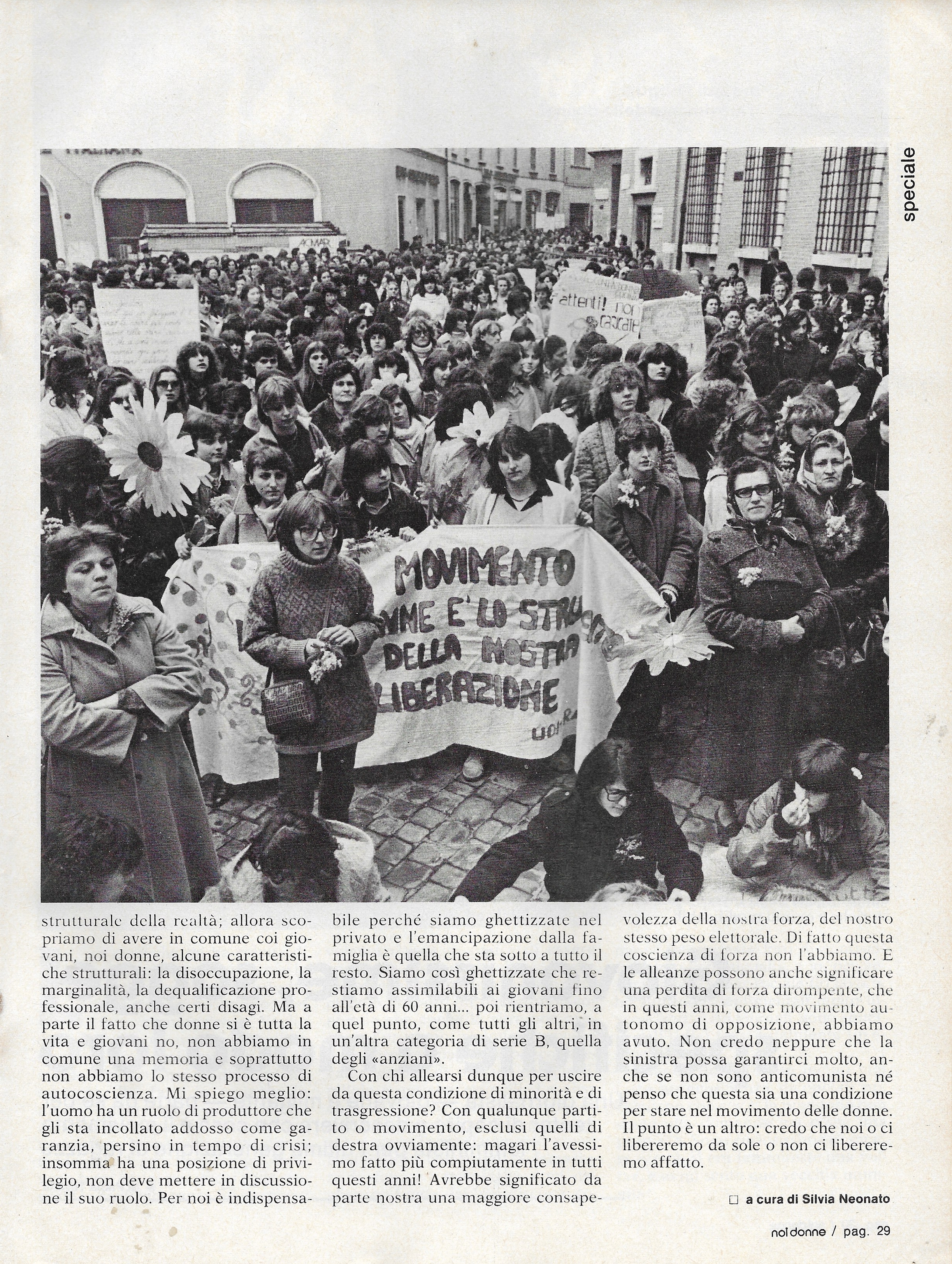 Foto: (nr 1-2) ma è di sinistra il movimento delle donne?