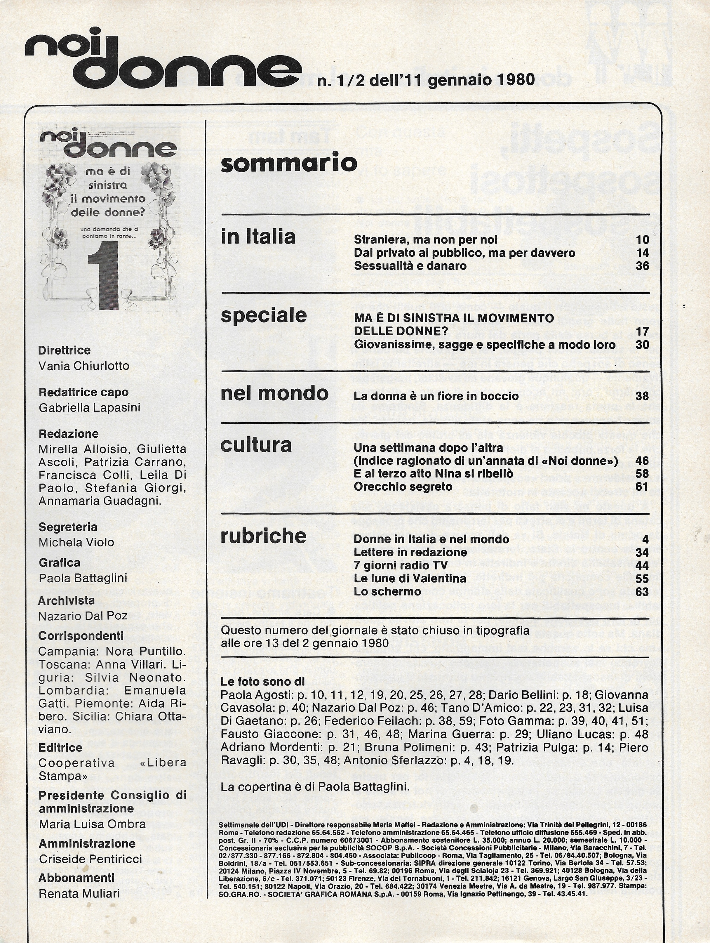 Foto: (nr 1-2) ma è di sinistra il movimento delle donne?