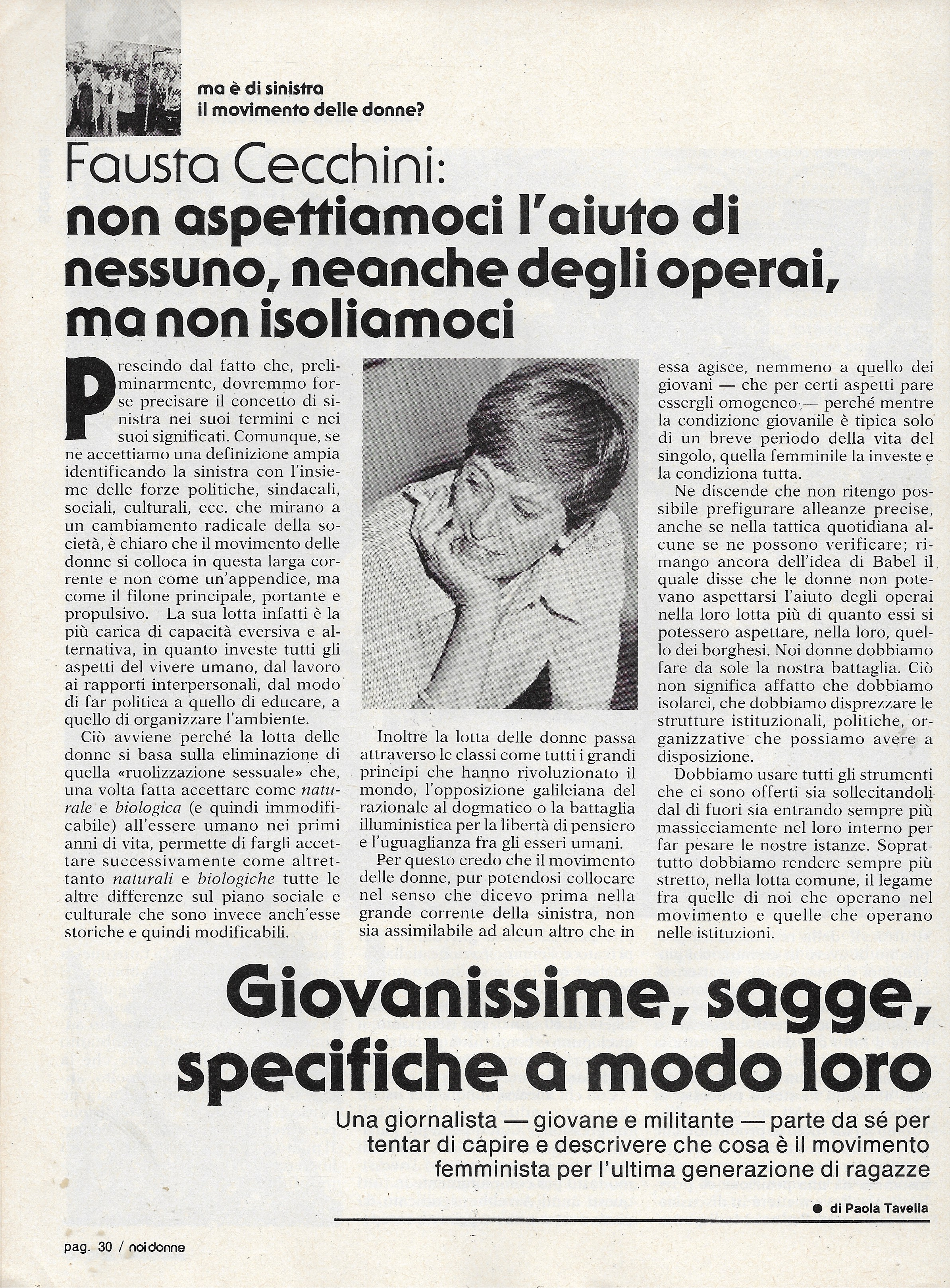 Foto: (nr 1-2) ma è di sinistra il movimento delle donne?
