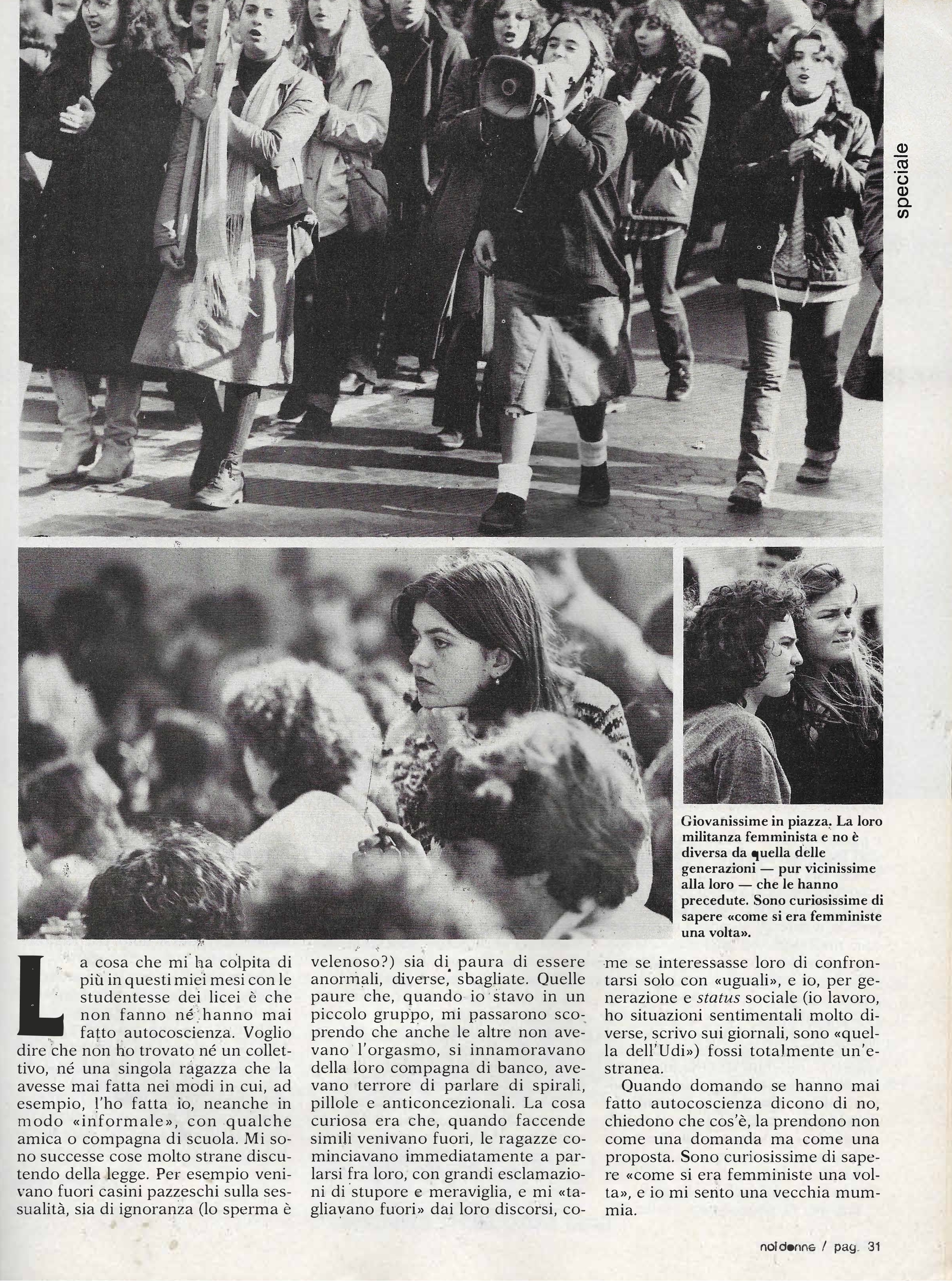 Foto: (nr 1-2) ma è di sinistra il movimento delle donne?