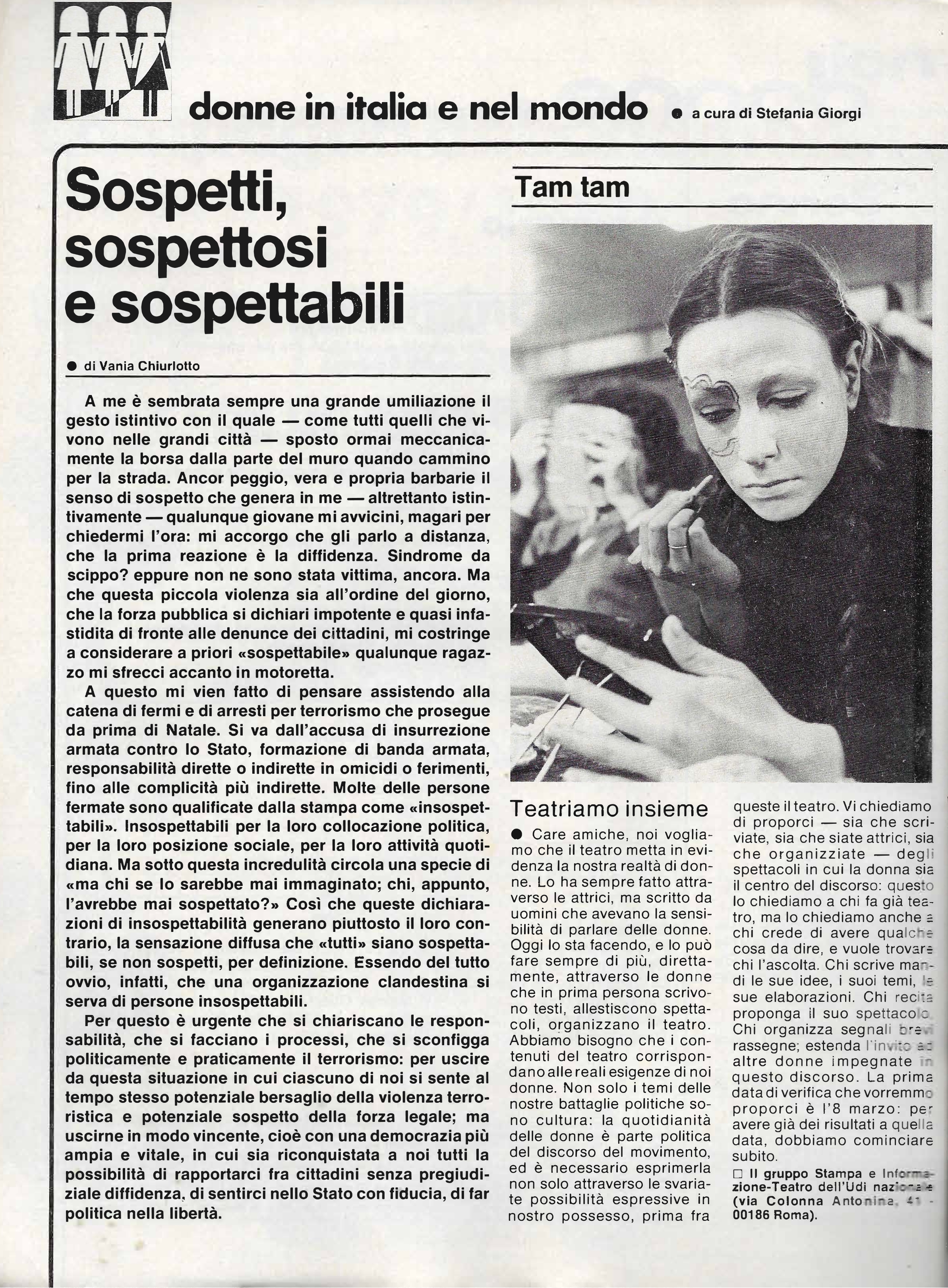 Foto: (nr 1-2) ma è di sinistra il movimento delle donne?