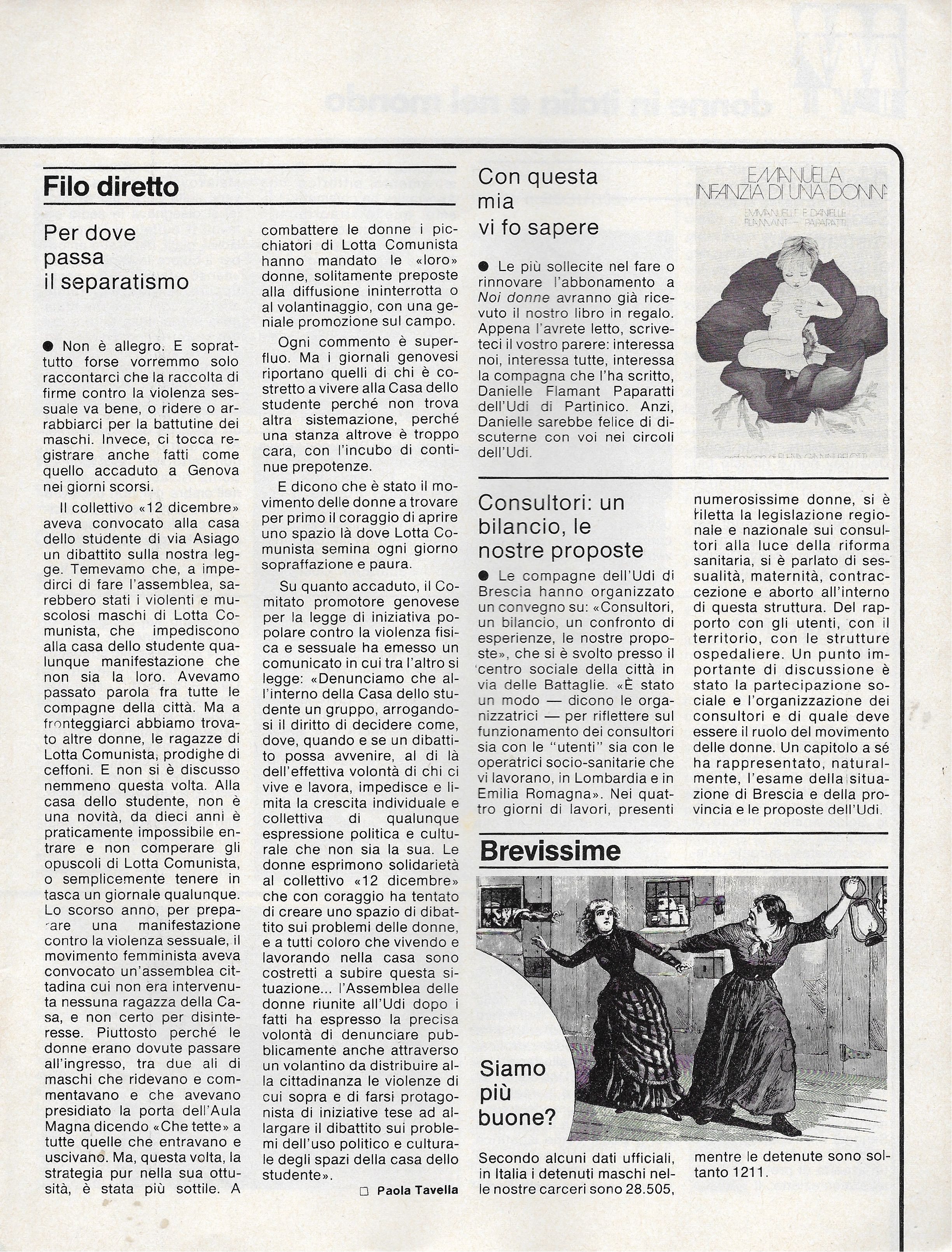Foto: (nr 1-2) ma è di sinistra il movimento delle donne?