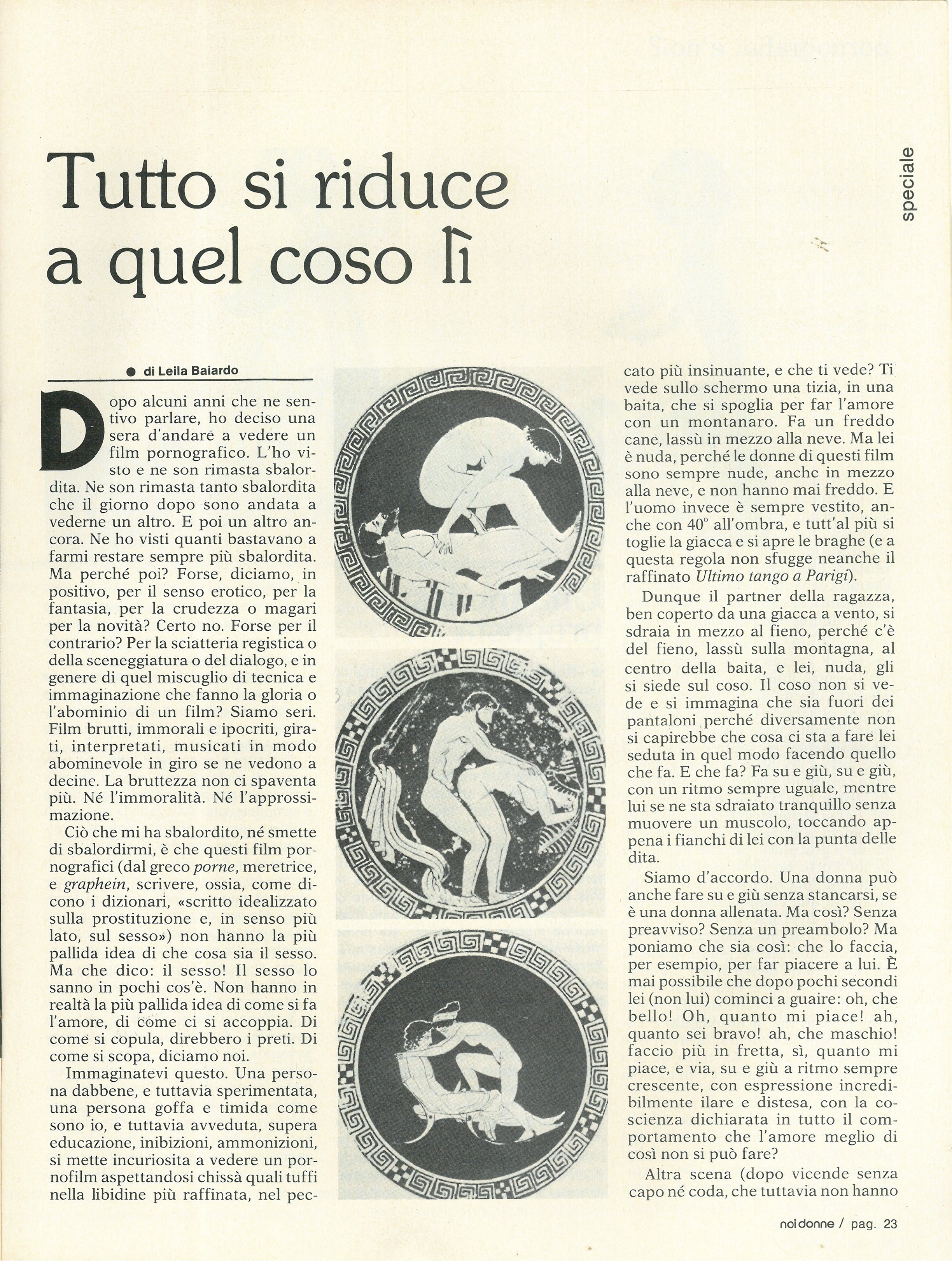 Foto: Pornografia e noi?