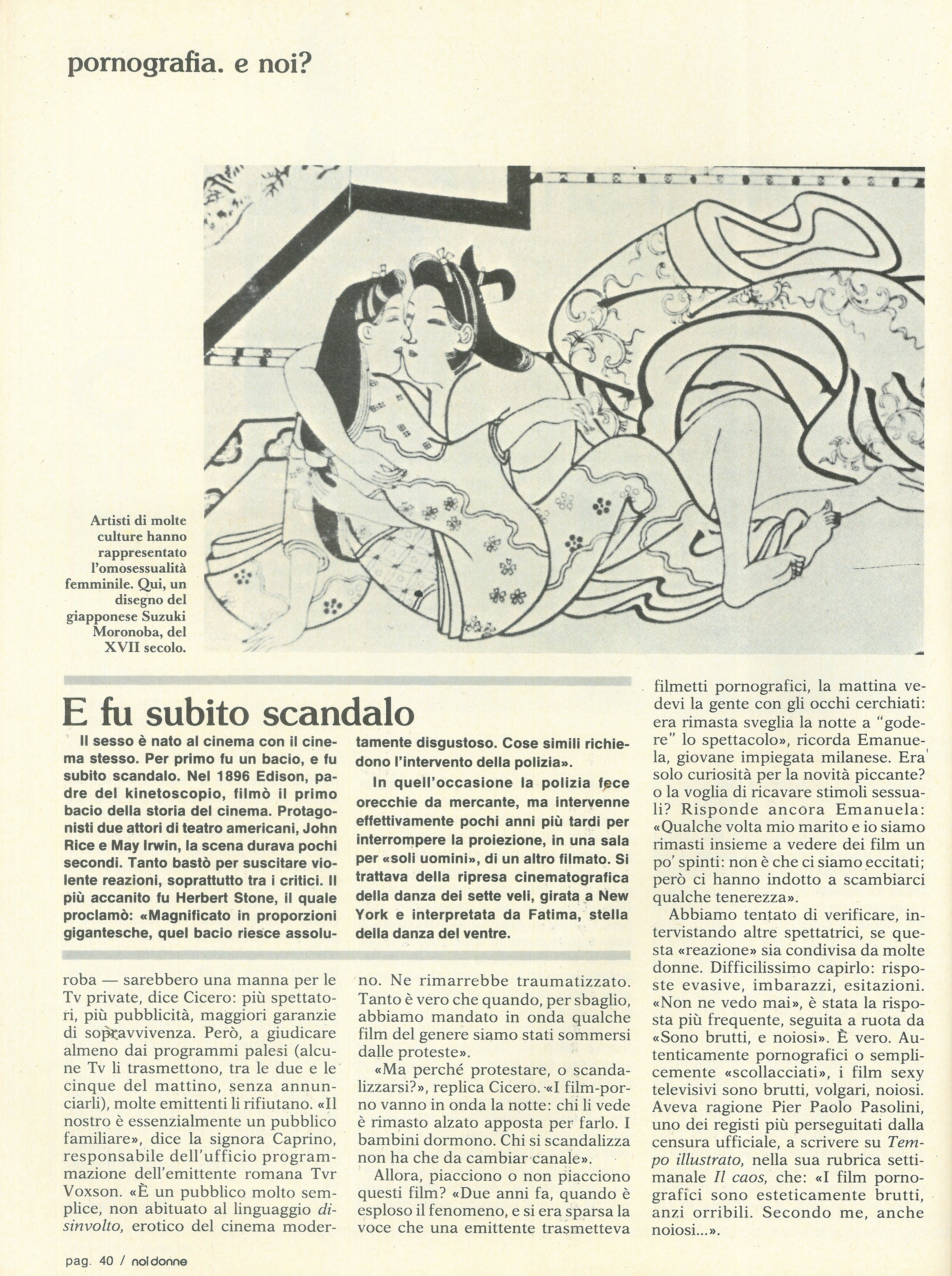 Foto: Pornografia e noi?